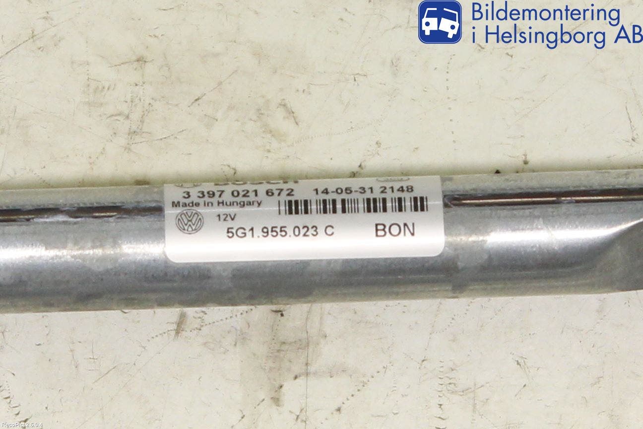 Volkswagen VW GOLF / E-GOLF VII 13-20 Torkarmekanism Vindruta