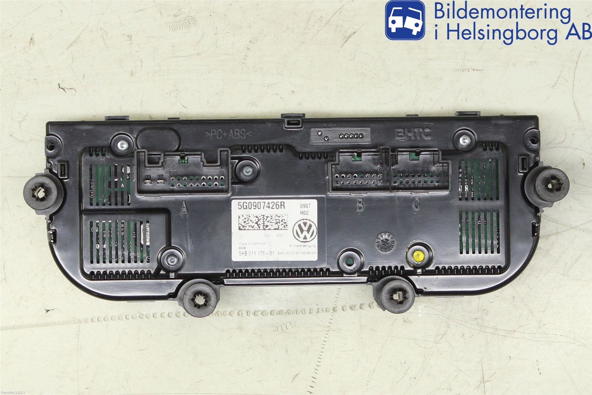 Volkswagen VW GOLF / E-GOLF VII 13-20 Ac Styrenhet Ac Manöveren