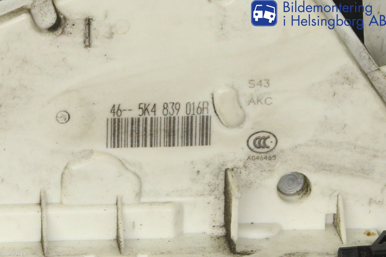 Skoda YETI Centrallåsmotor Höger