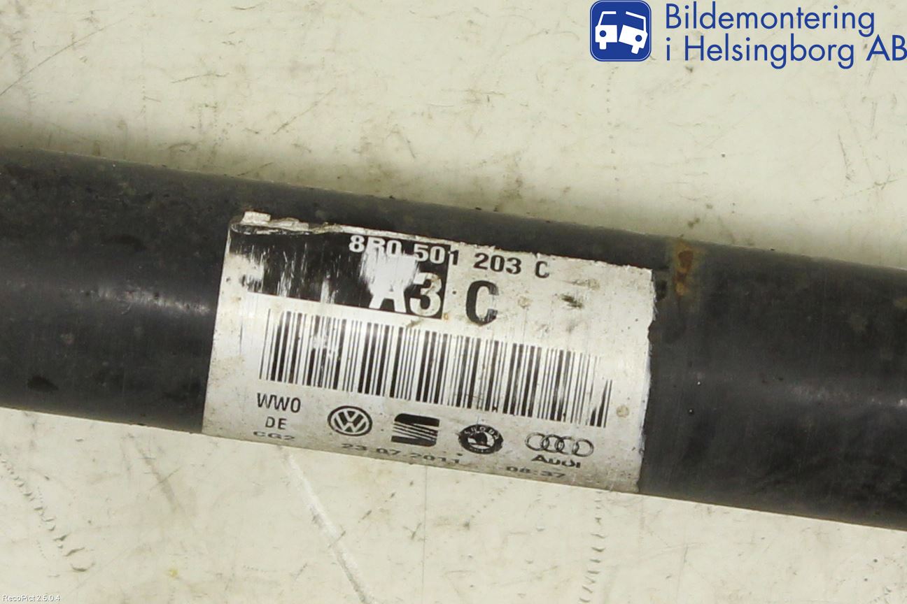Audi A7/S7 4G 11-17 Drivaxel Bak Vänster