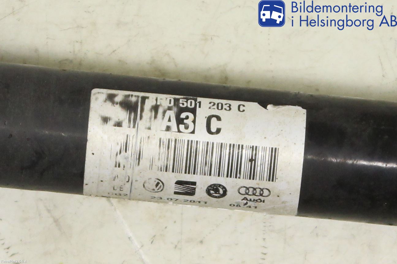 Audi A7/S7 4G 11-17 Drivaxel Bak Höger
