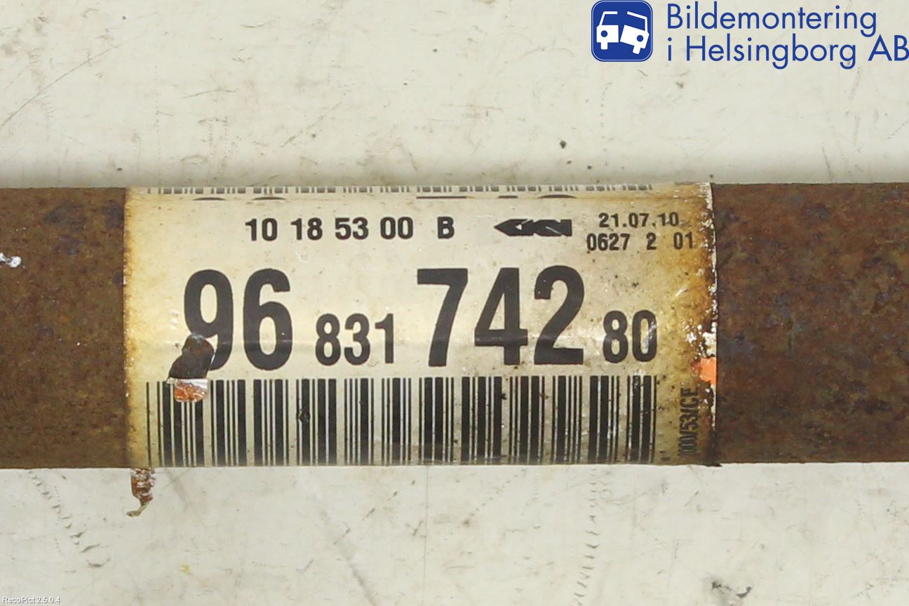 Citroen C3 PICASSO Drivaxel Fram Vänster