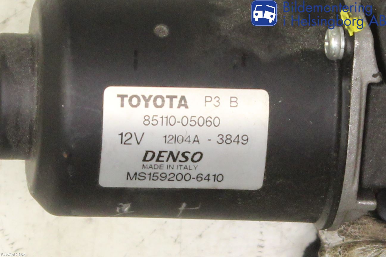 Toyota AVENSIS 07-08 Torkarmotor Vindruta