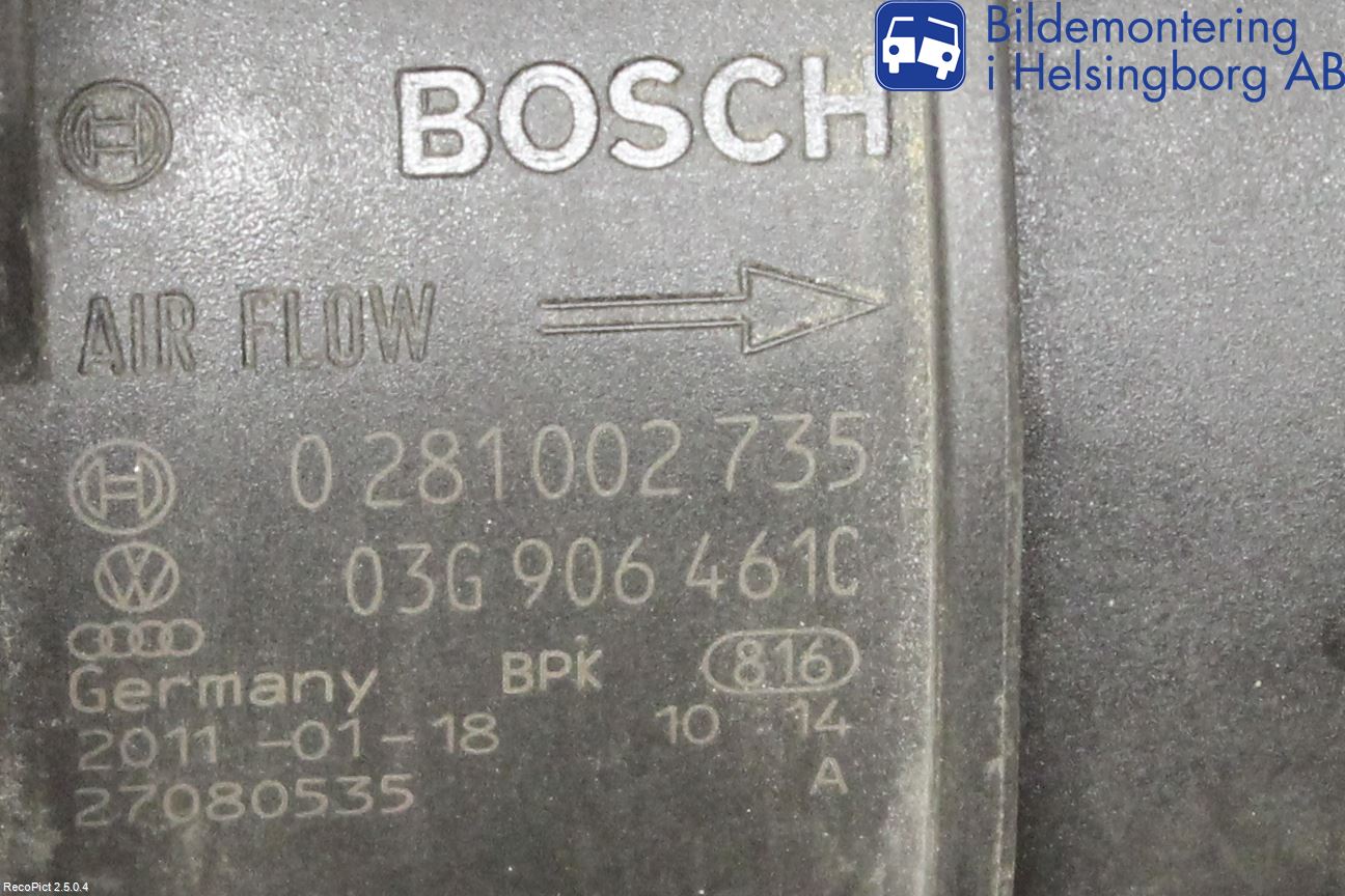 Audi A6/S6     05-11 Injluftmassamätare