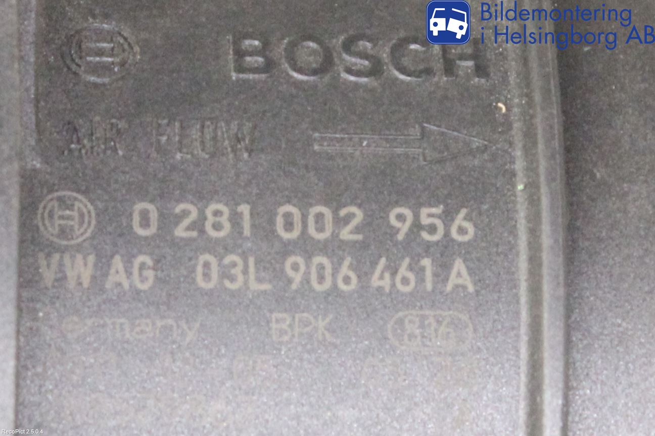 Volkswagen VW PASSAT 11-14 Injluftmassamätare