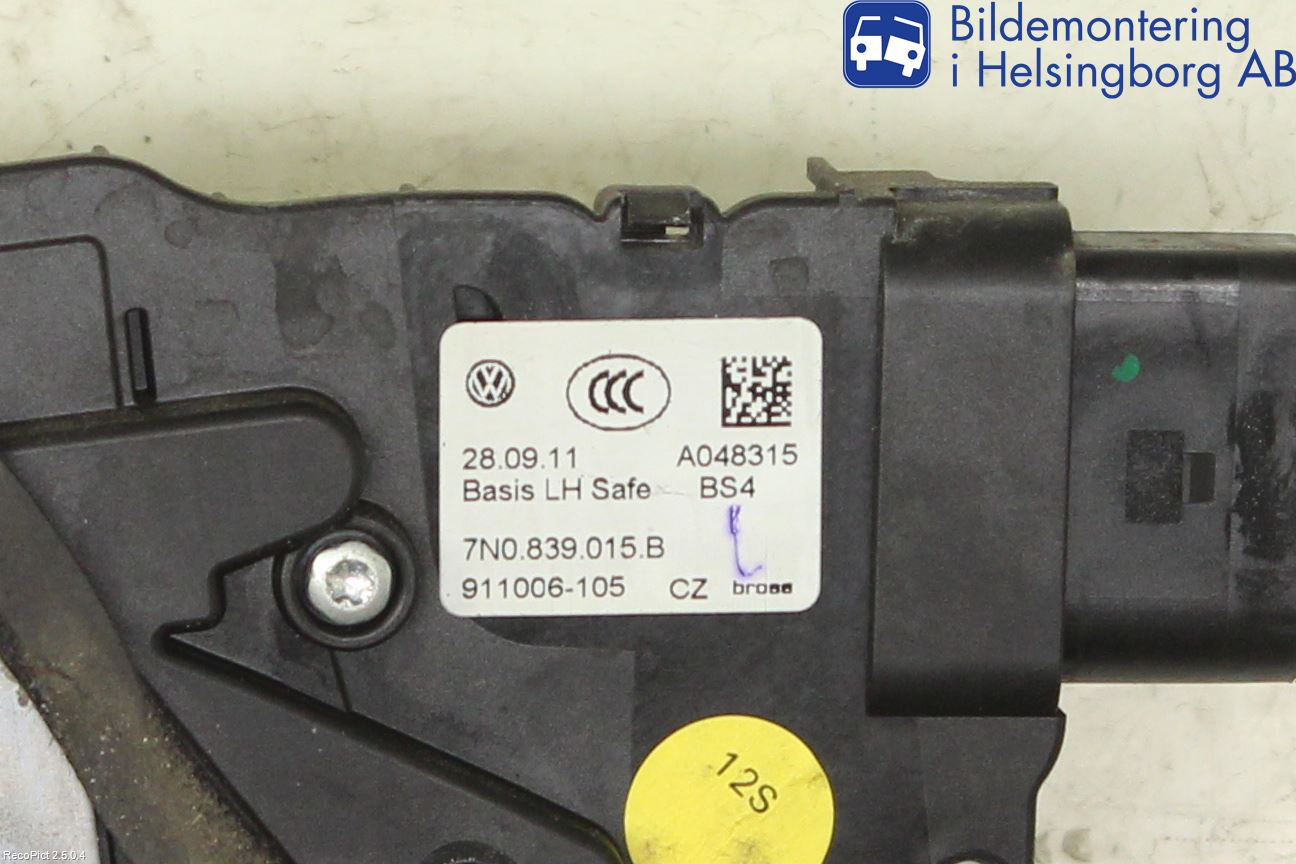 Volkswagen VW SHARAN 11- Centrallåsmotor Vänster