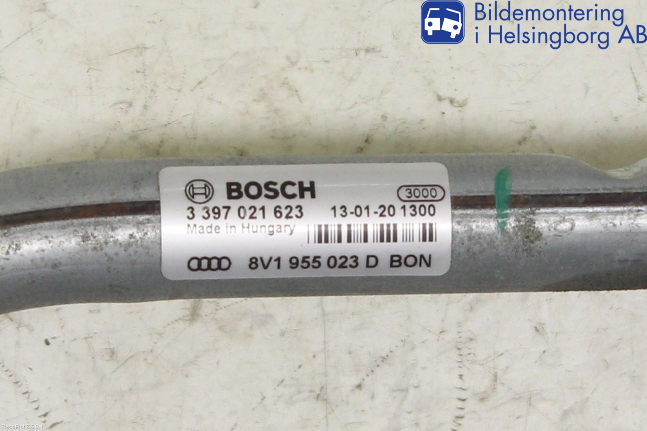 Audi A3/S3 8V 13-20 Torkarmekanism Vindruta