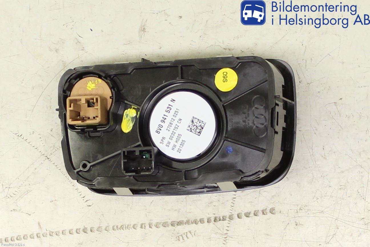 Audi A3/S3 8V 13-20 Strömställare Ljus