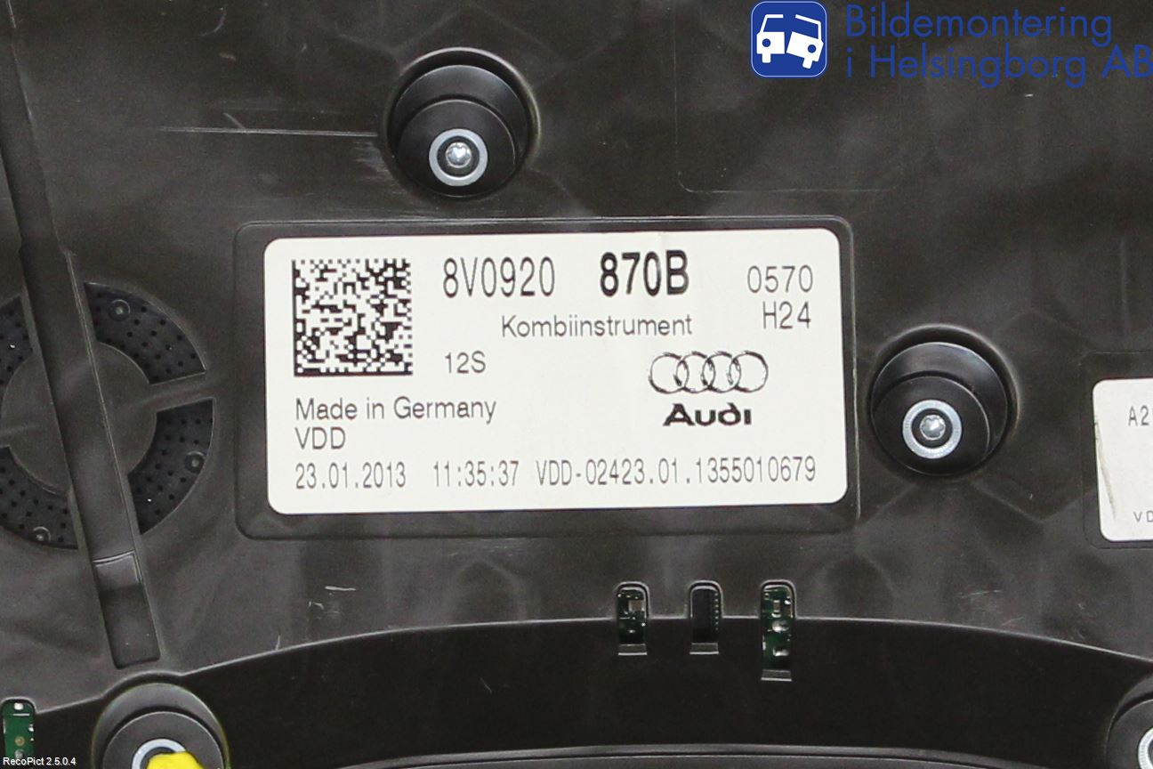 Audi A3/S3 8V 13-20 Instrument Komb