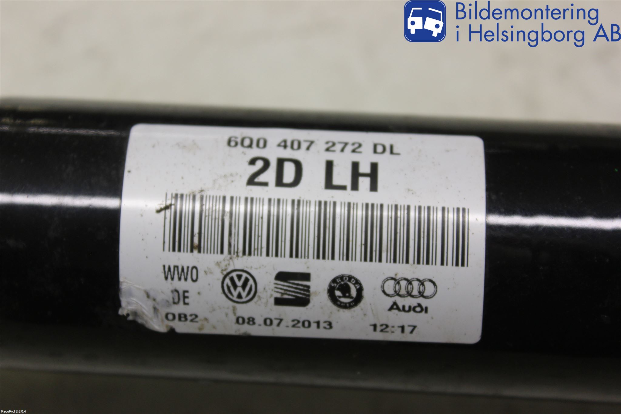 Skoda FABIA 07-14 Drivaxel Fram Höger