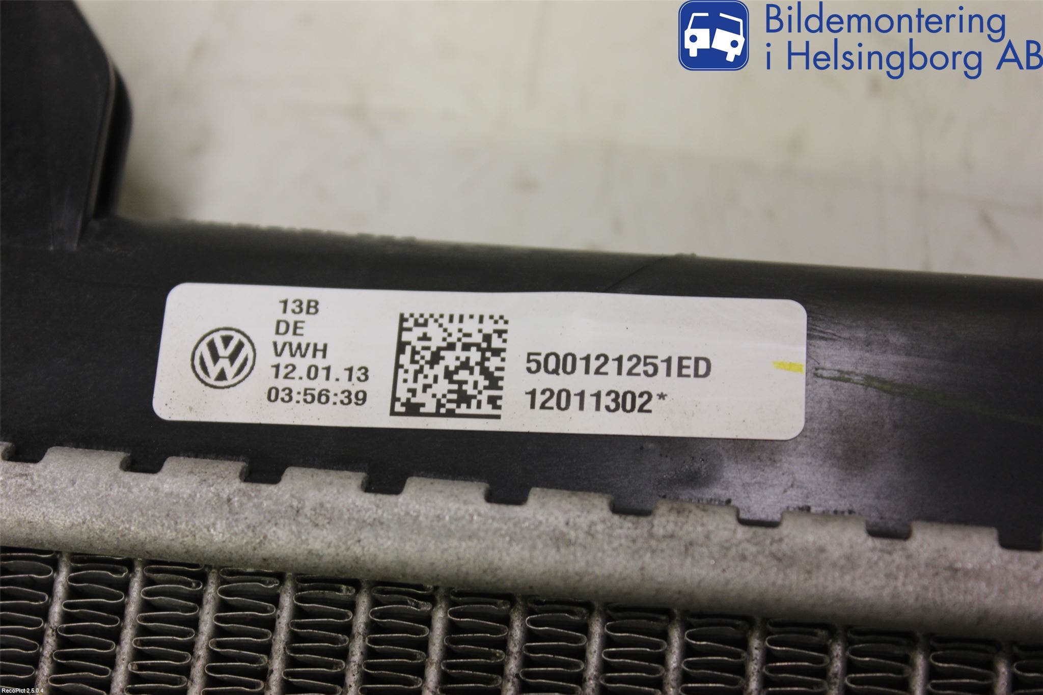 Audi A3/S3 8V 13-20 Kylare Man