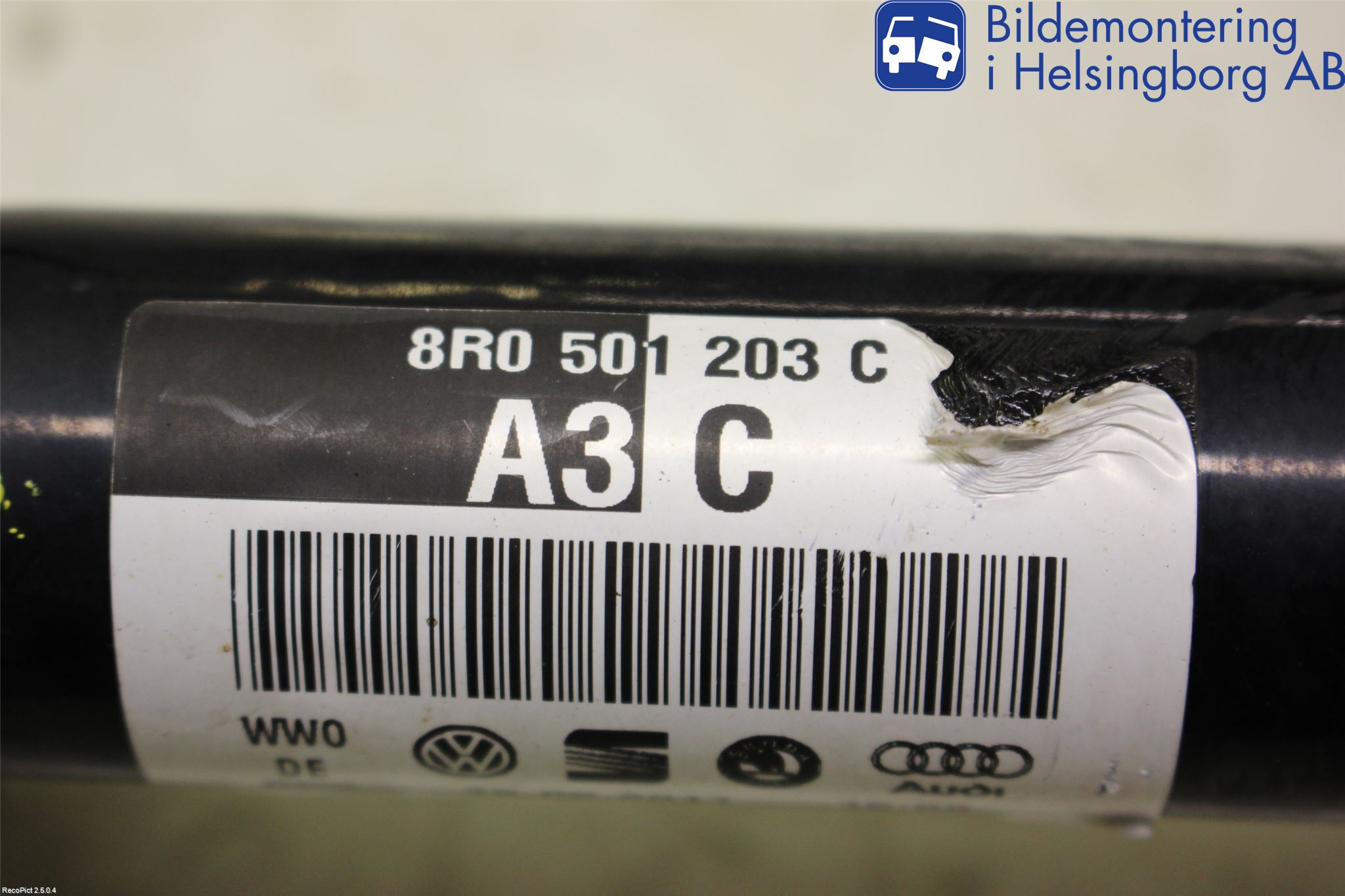 Audi Q5 09-16 Drivaxel Bak Vänster