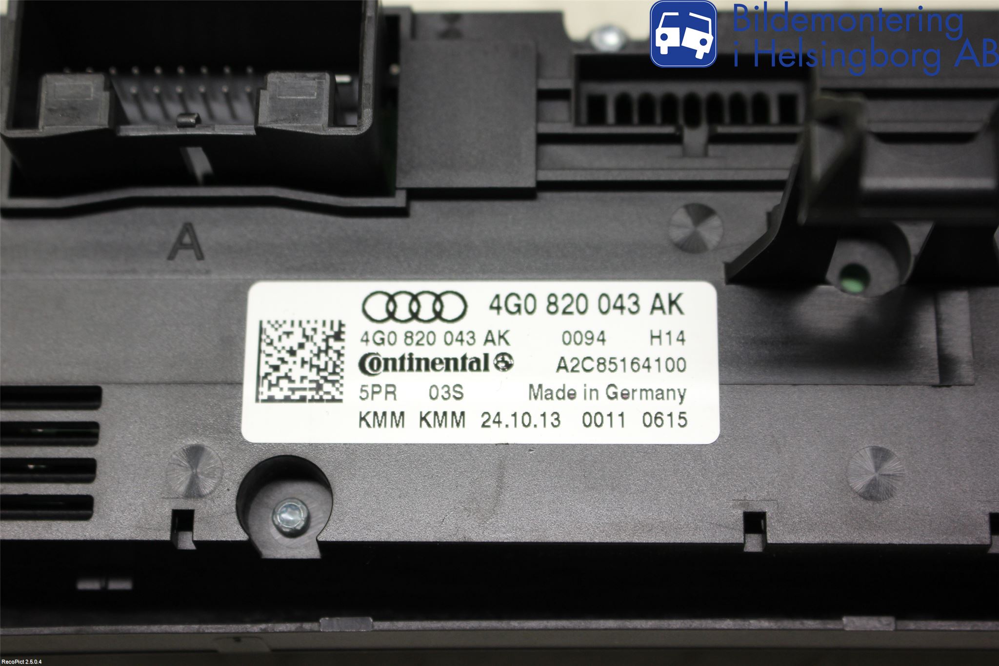 Audi A6/S6 4G 11-18 Ac Styrenhet Ac Manöveren