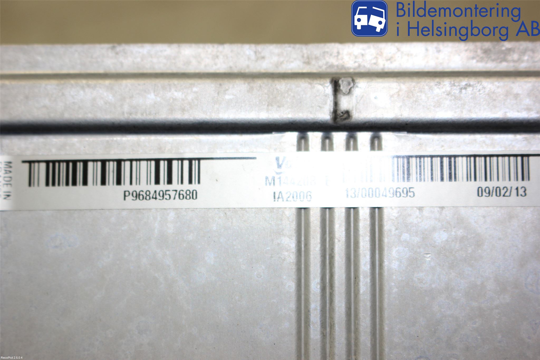 Peugeot 508 11-18 Laddluft-Intercooler Kyl