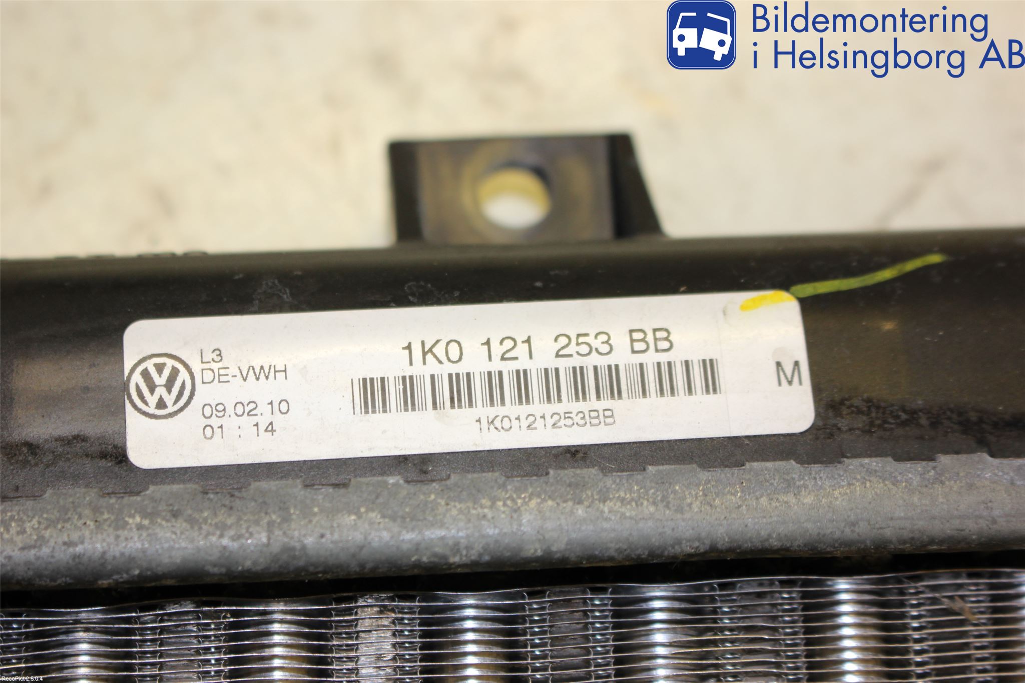 Volkswagen VW GOLF VI 09-13 Kylare Aut