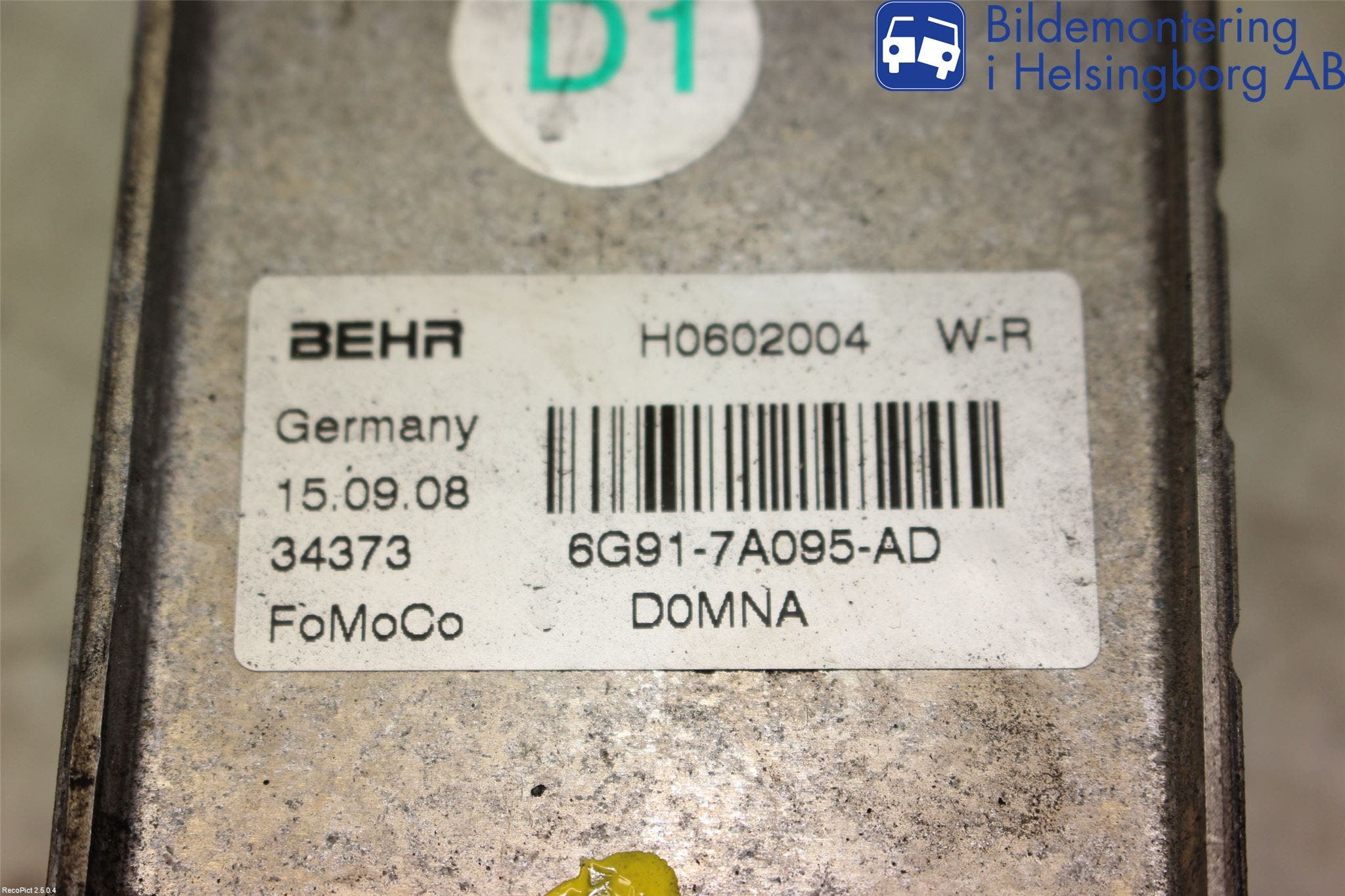 Volvo V70 08-13 Oljekylare Automat