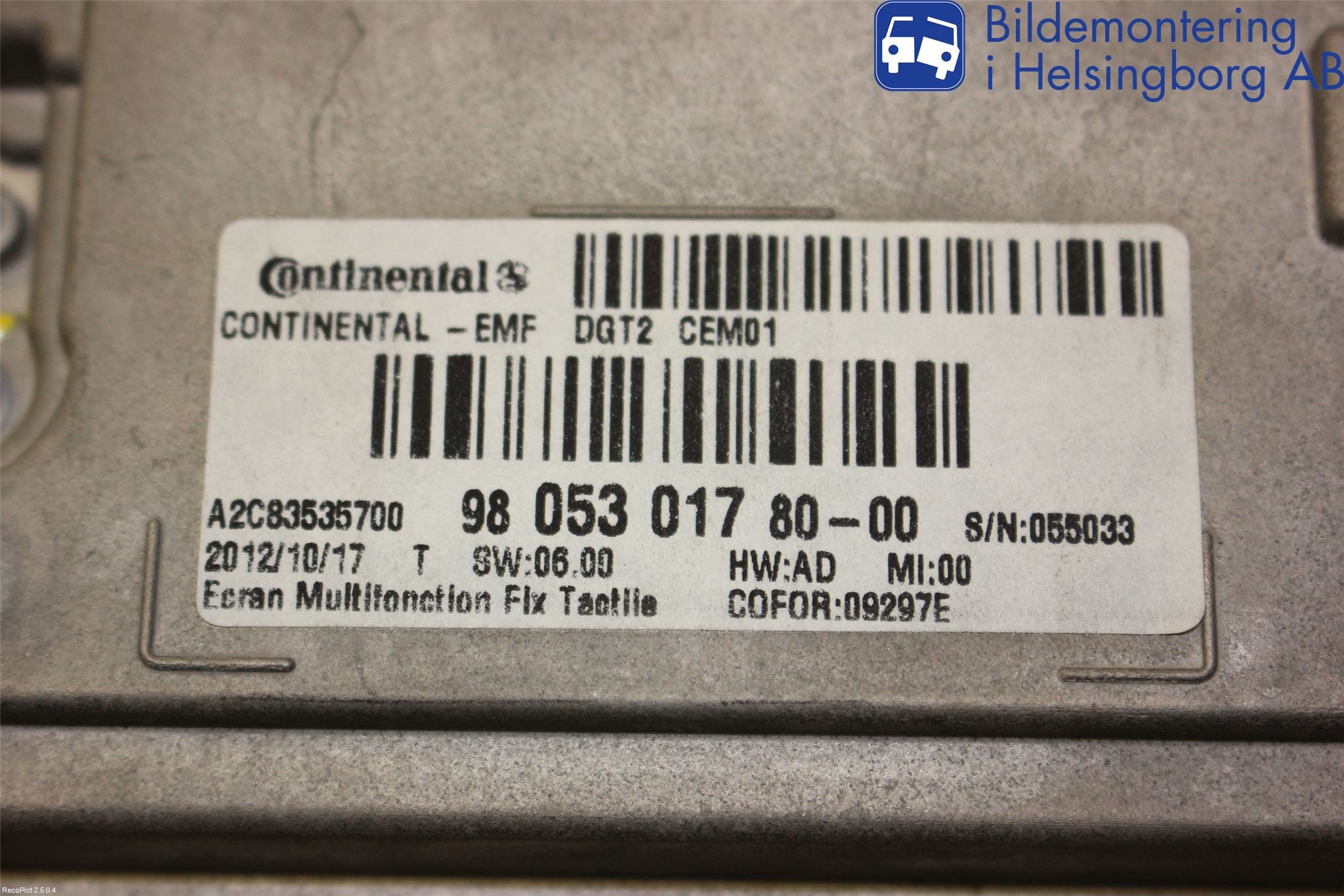 Peugeot 208 12-15 Radio Övrigt