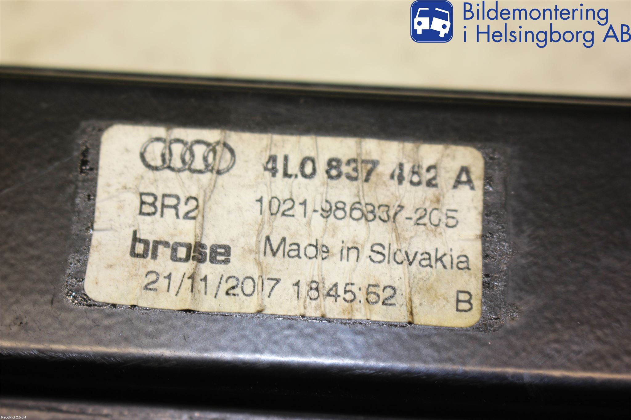 Audi Q7/SQ7 Fönsterhiss El Kompl