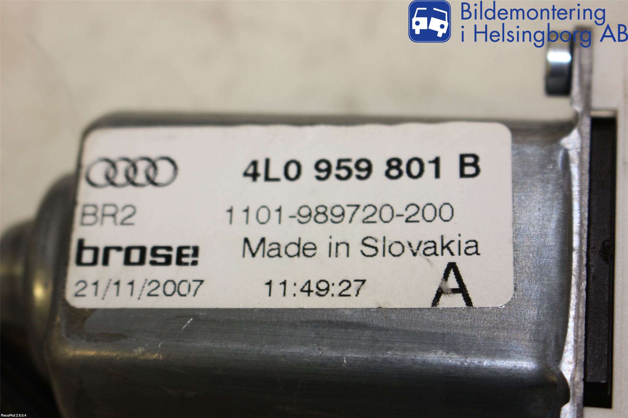 Audi Q7/SQ7 Fönsterhiss El Kompl