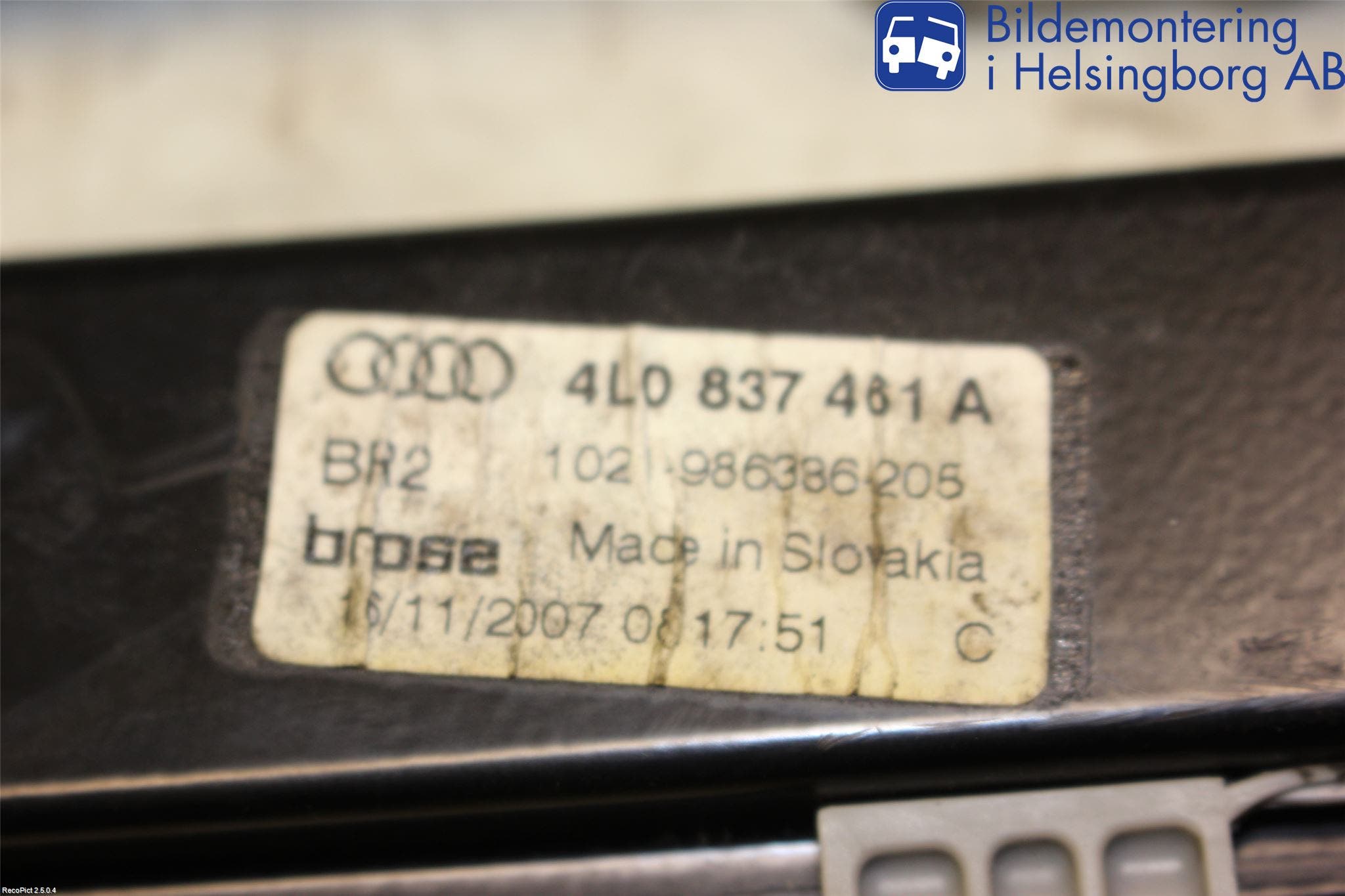 Audi Q7/SQ7 Fönsterhiss El Kompl