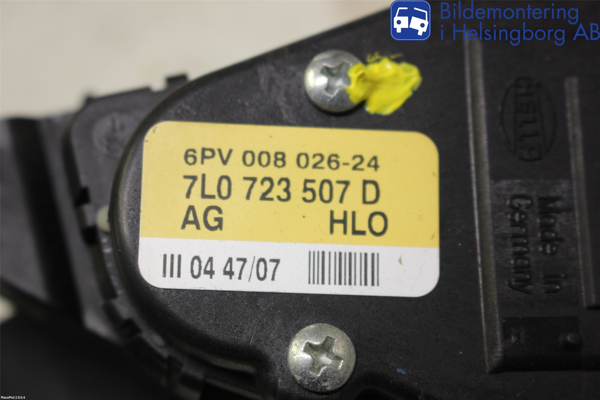 Audi Q7/SQ7 Pedal Gas-Broms-Koppling