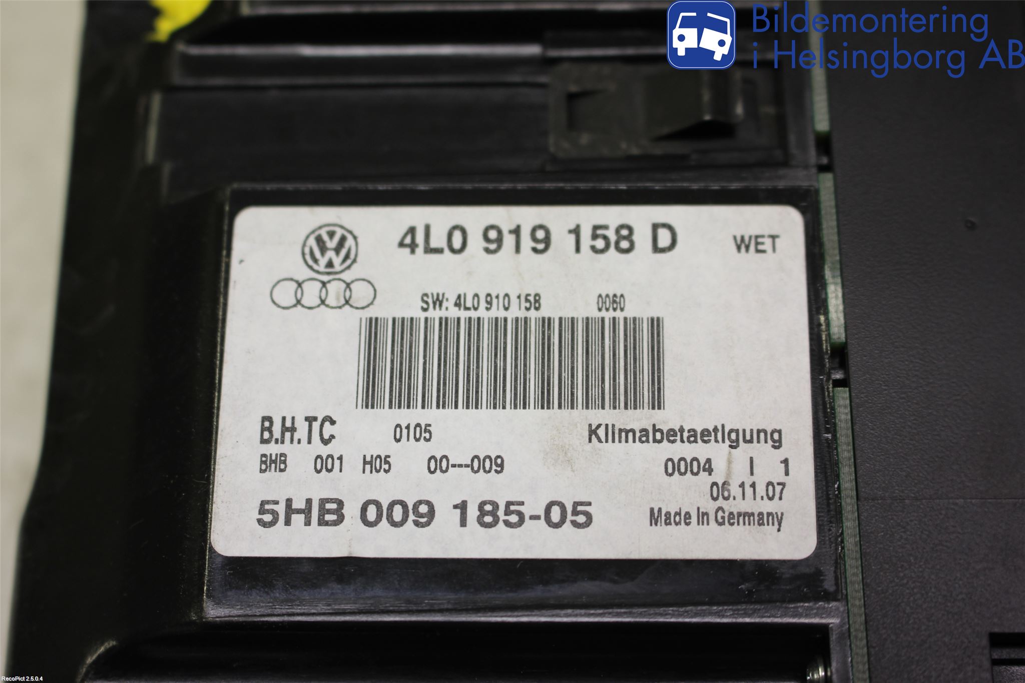 Audi Q7/SQ7 Ac Styrenhet Ac Manöveren