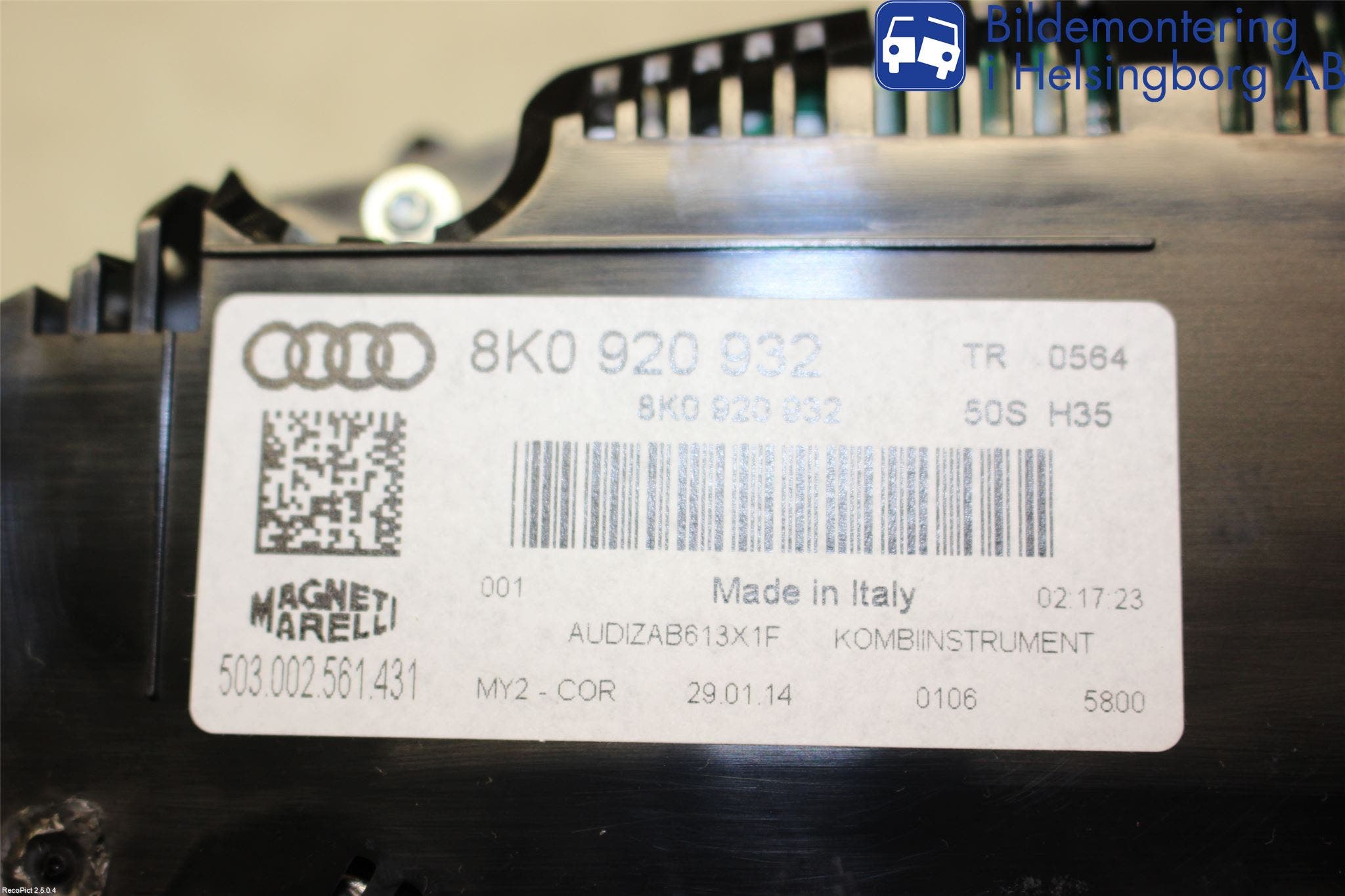 Audi A4 12-15 Instrument Komb