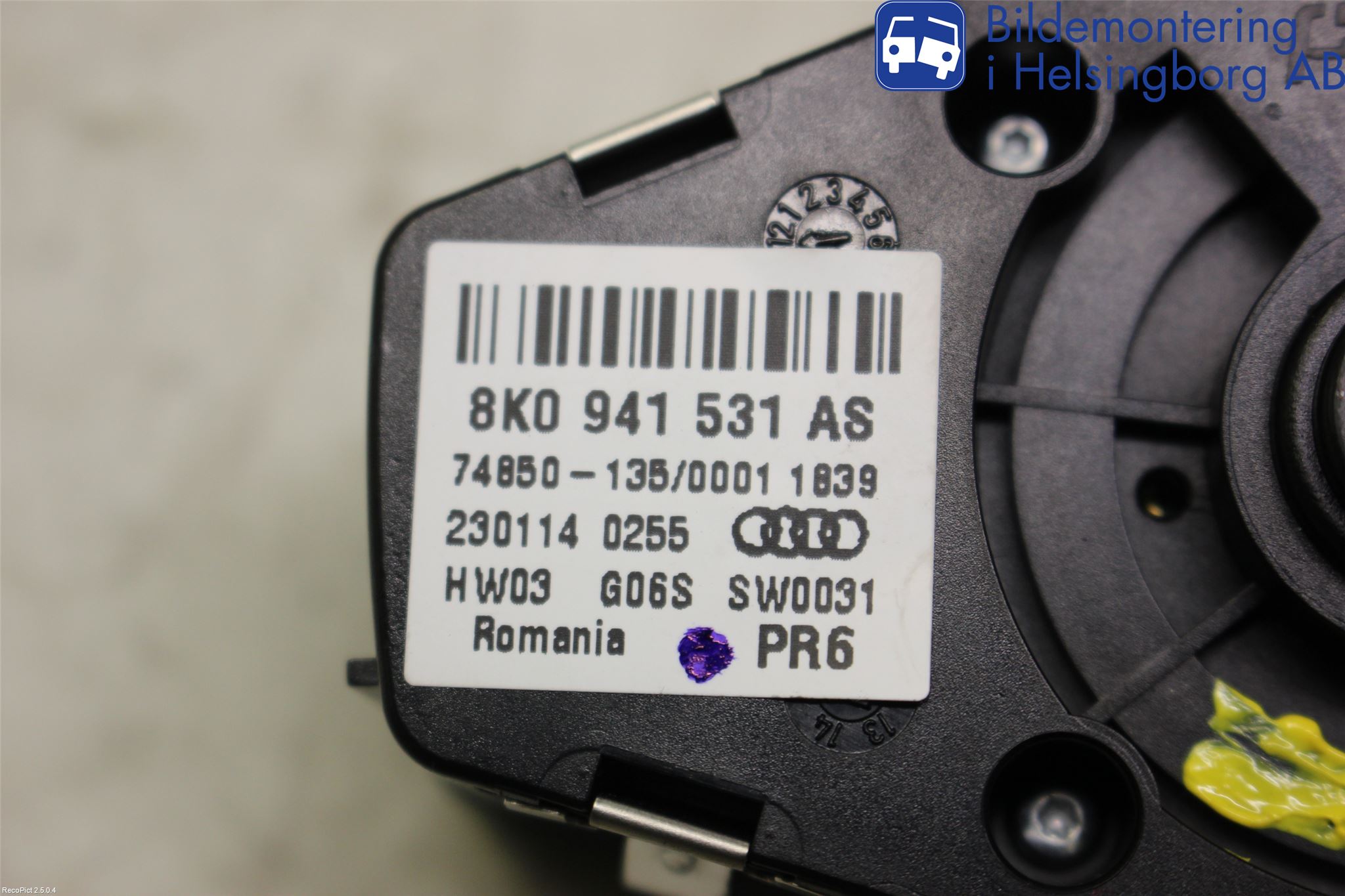 Audi A4 12-15 Strömställare Ljus