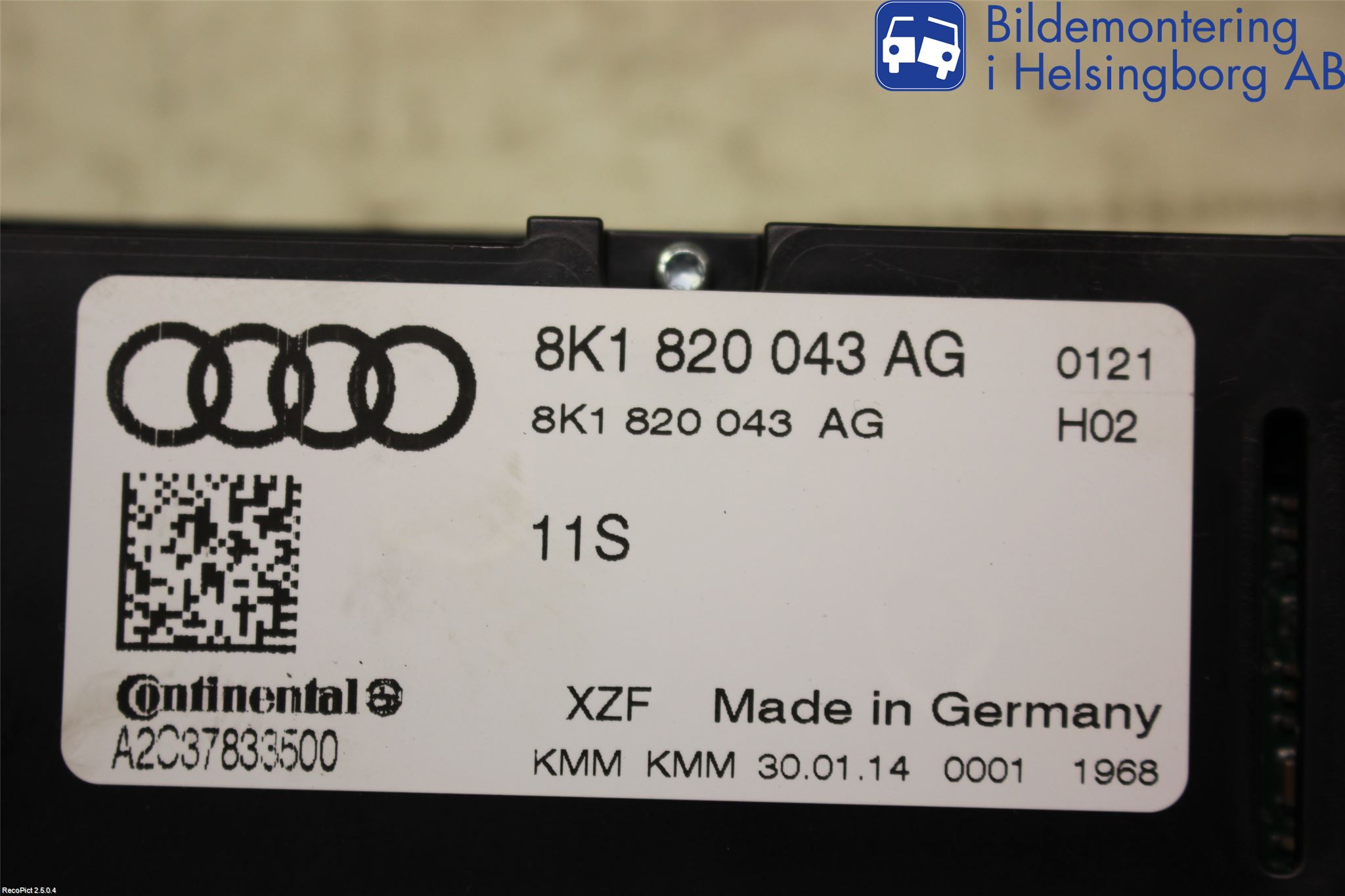 Audi A4 12-15 Ac Styrenhet Ac Manöveren