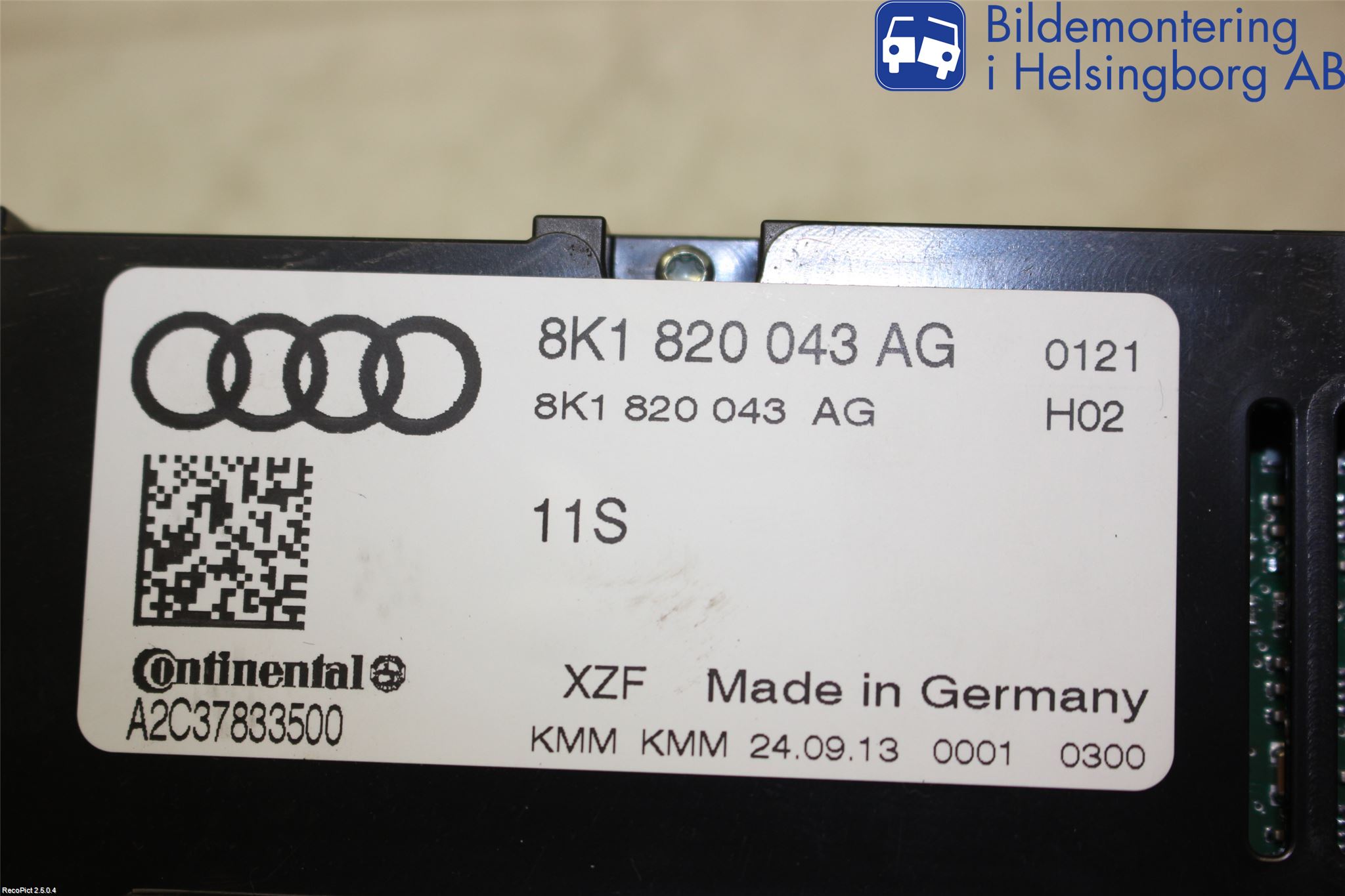 Audi A4 12-15 Ac Styrenhet Ac Manöveren