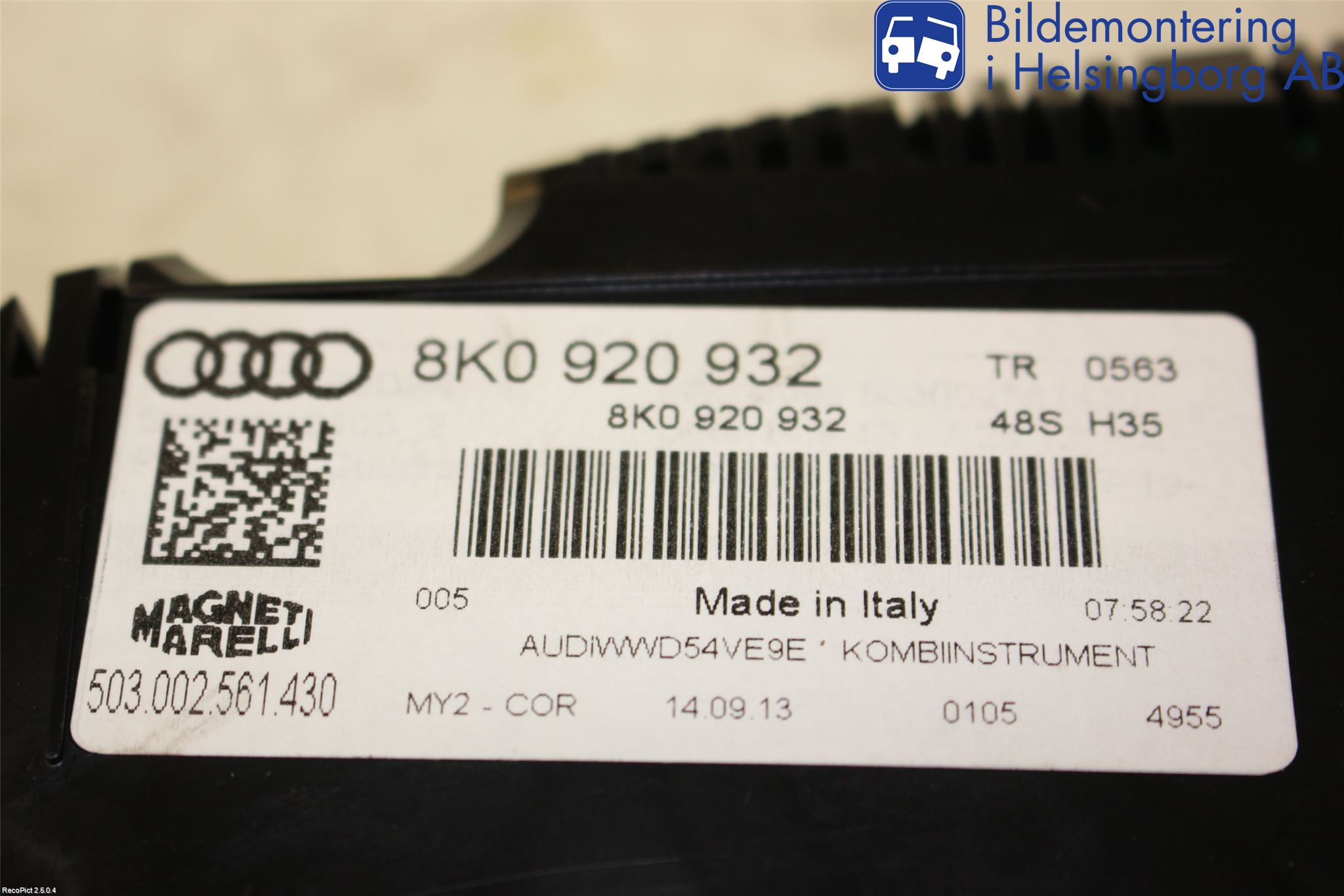 Audi A4 12-15 Instrument Komb