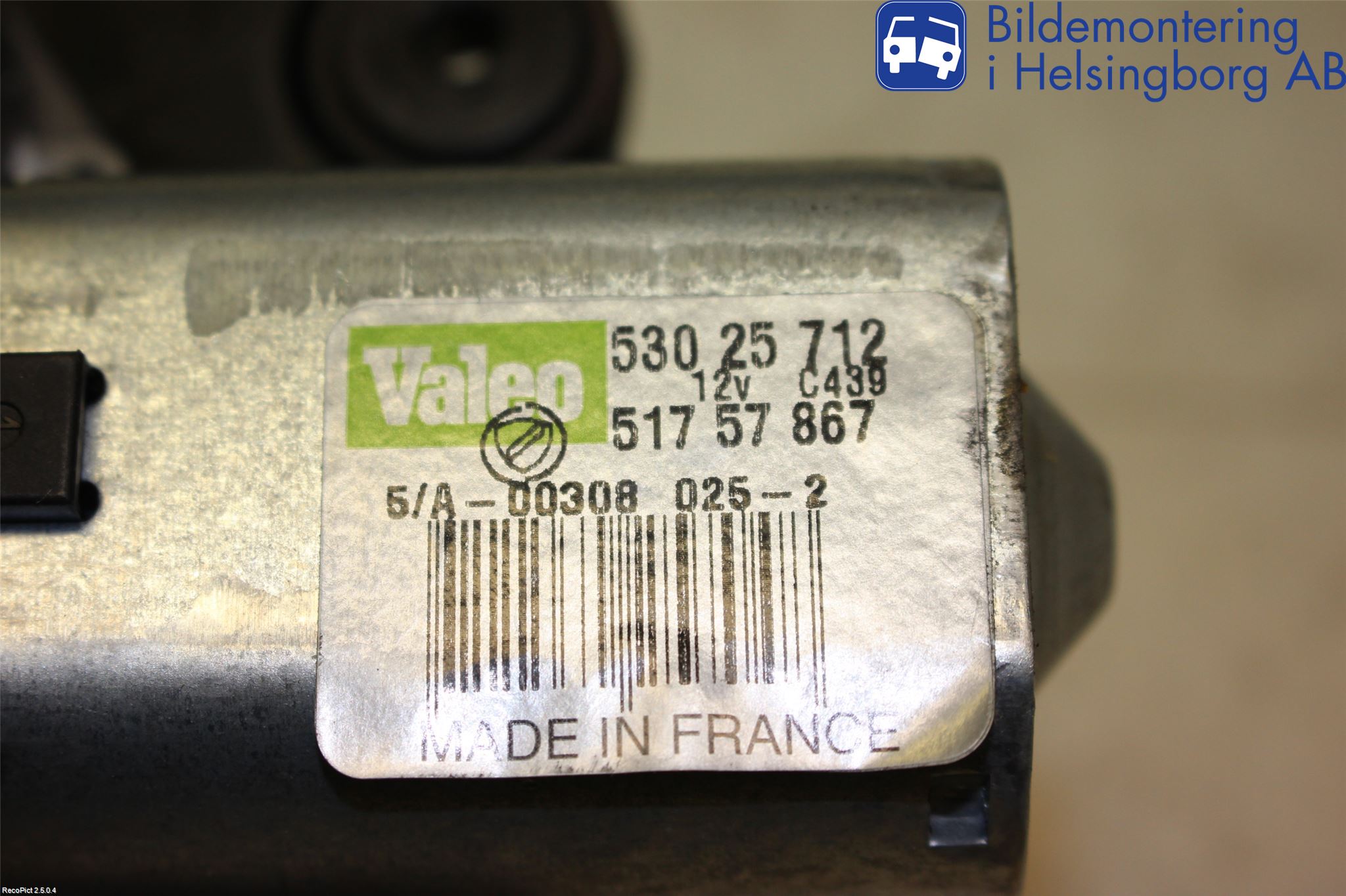 Fiat PUNTO EVO 10-12 Torkarmotor Baklucka