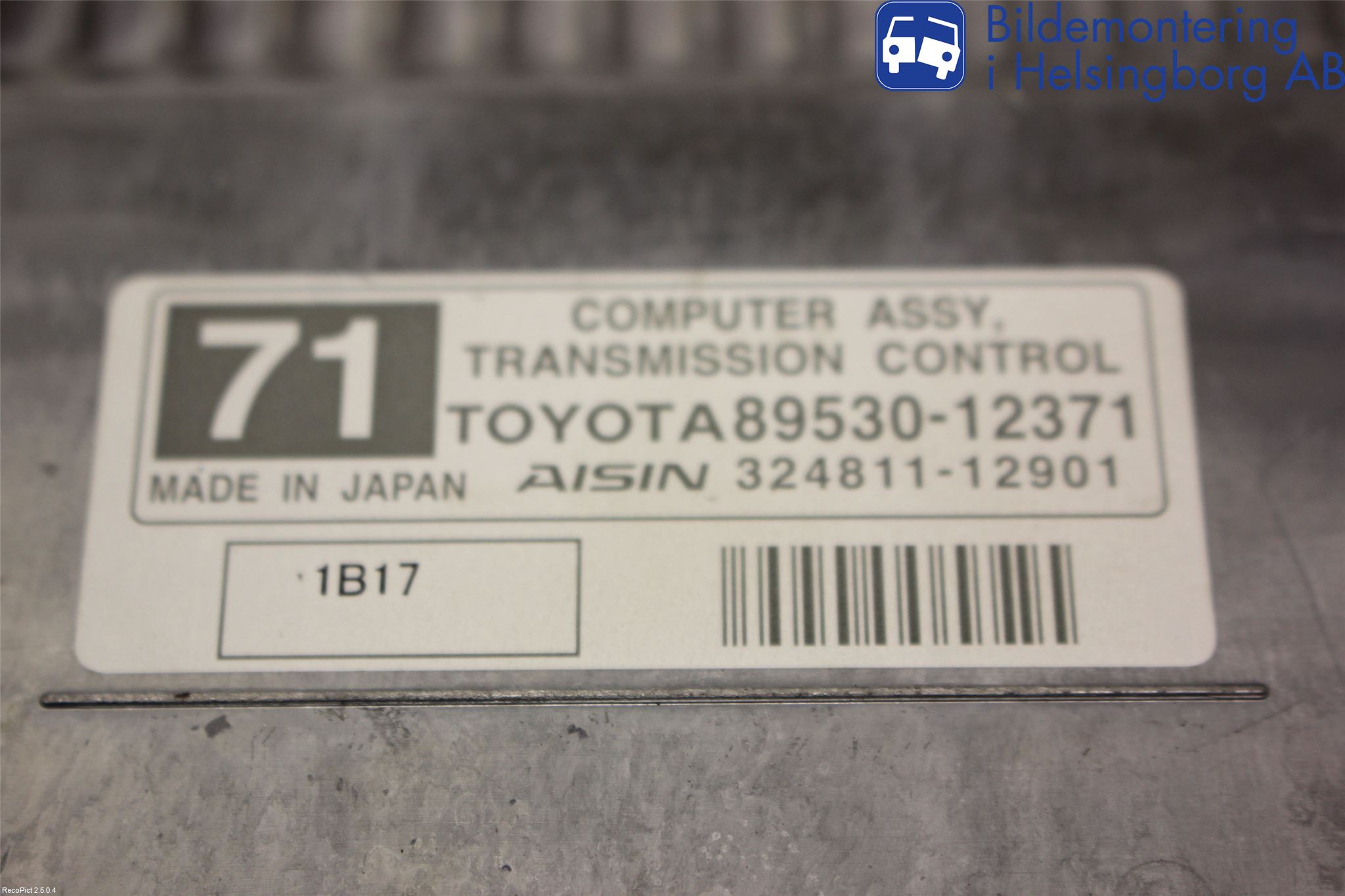 Toyota AURIS 10-12 Styrenhet Växellåda