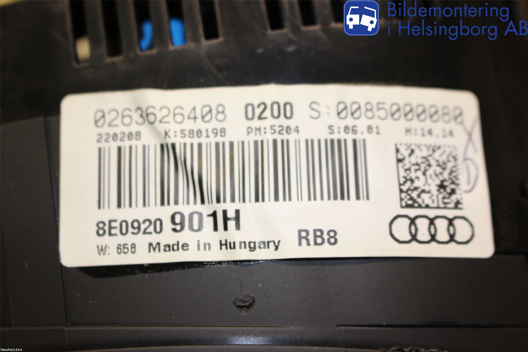 Audi A4/S4 05-07 Instrument Komb