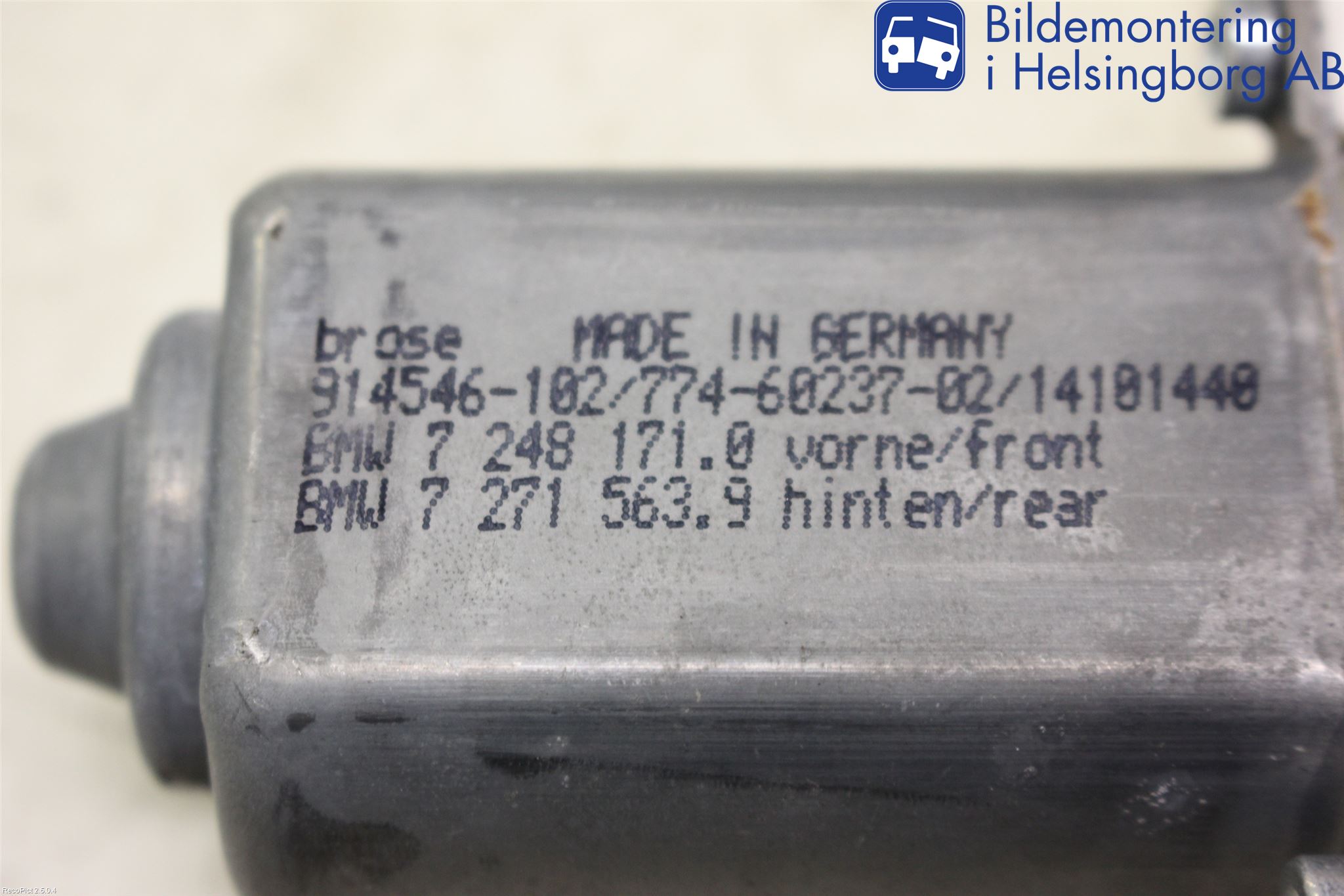 BMW 5 F10/F11/F18 09-17 Fönsterhissmotor