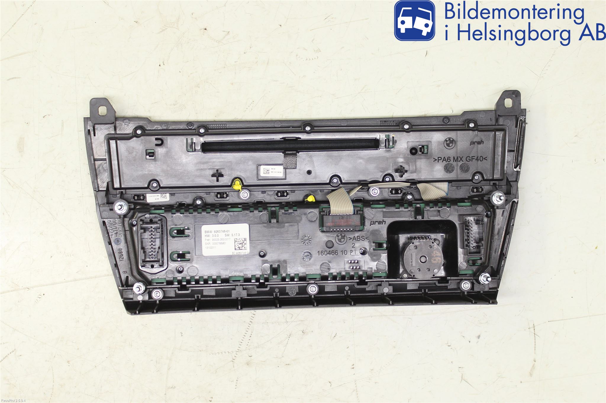 BMW 5 F10/F11/F18 09-17 Ac Styrenhet Ac Manöveren