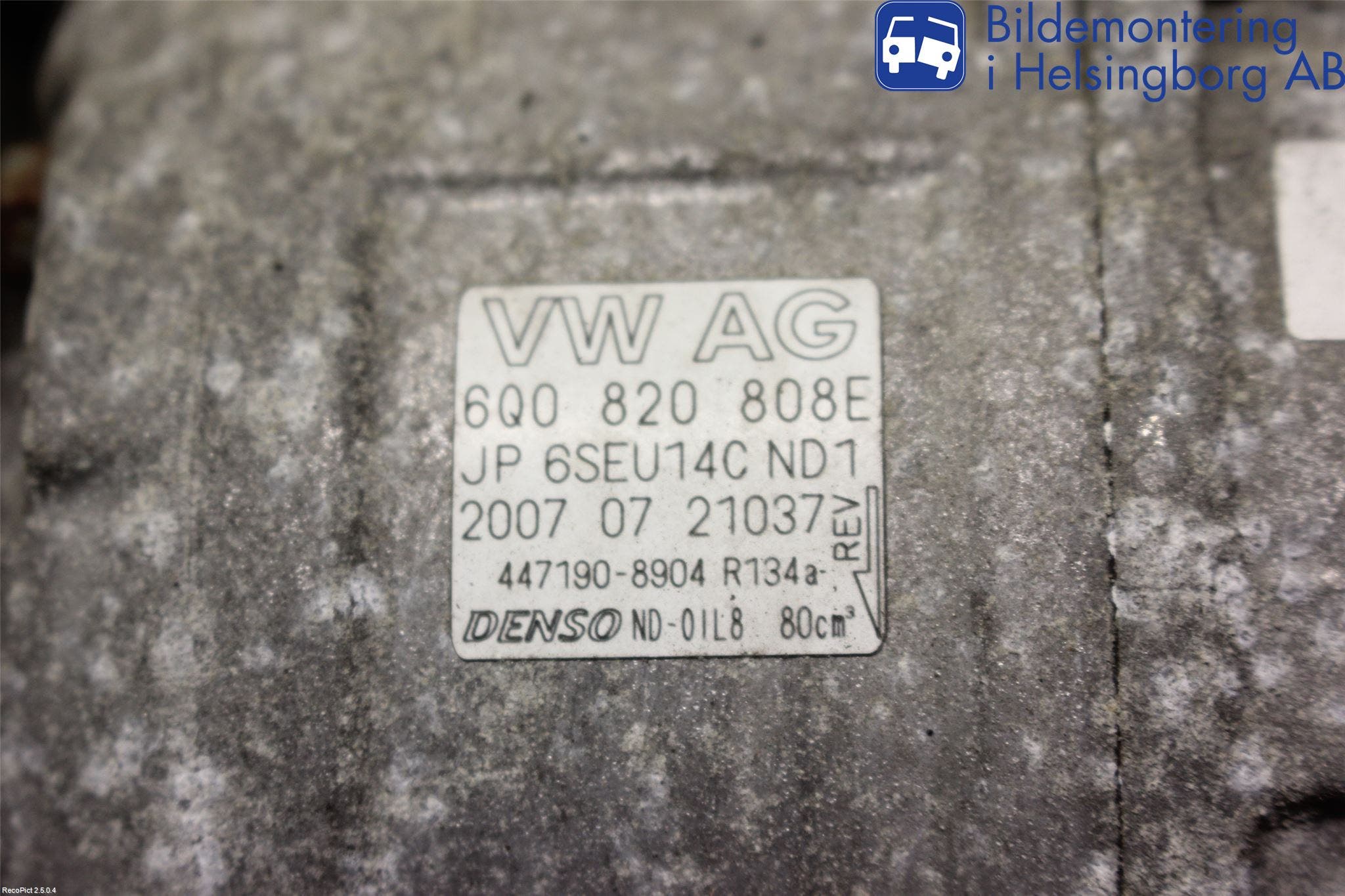 Volkswagen VW POLO 05-09 Ac Kompressor