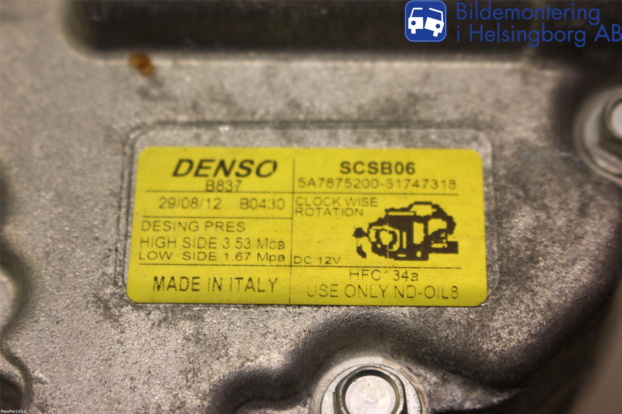 Fiat 500 07- Ac Kompressor