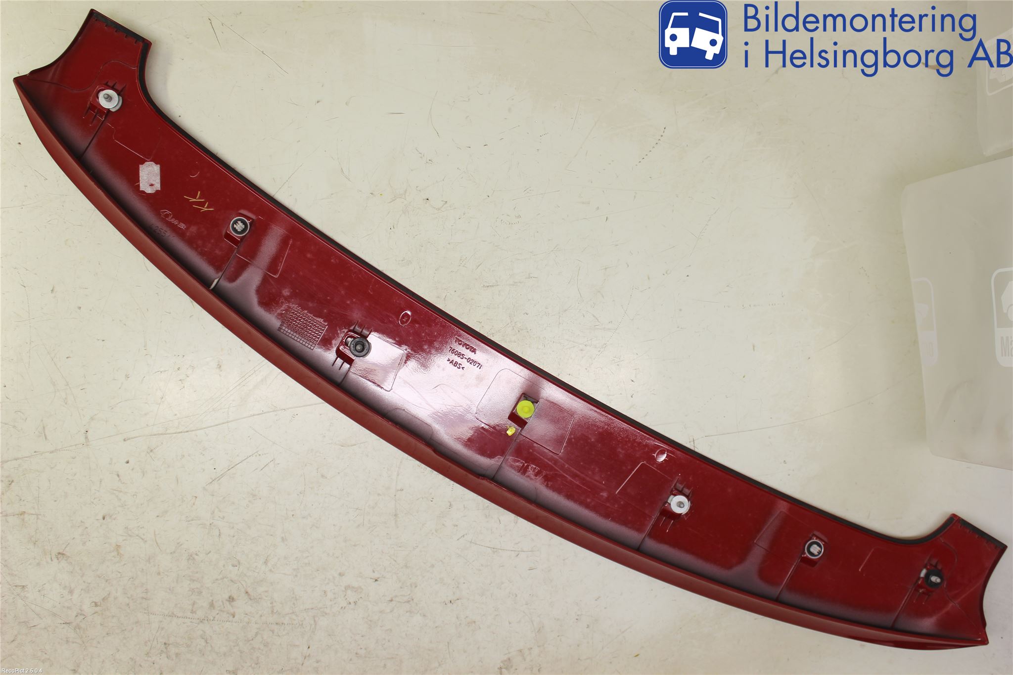 Toyota AURIS 07-09 Spoiler Baklucka