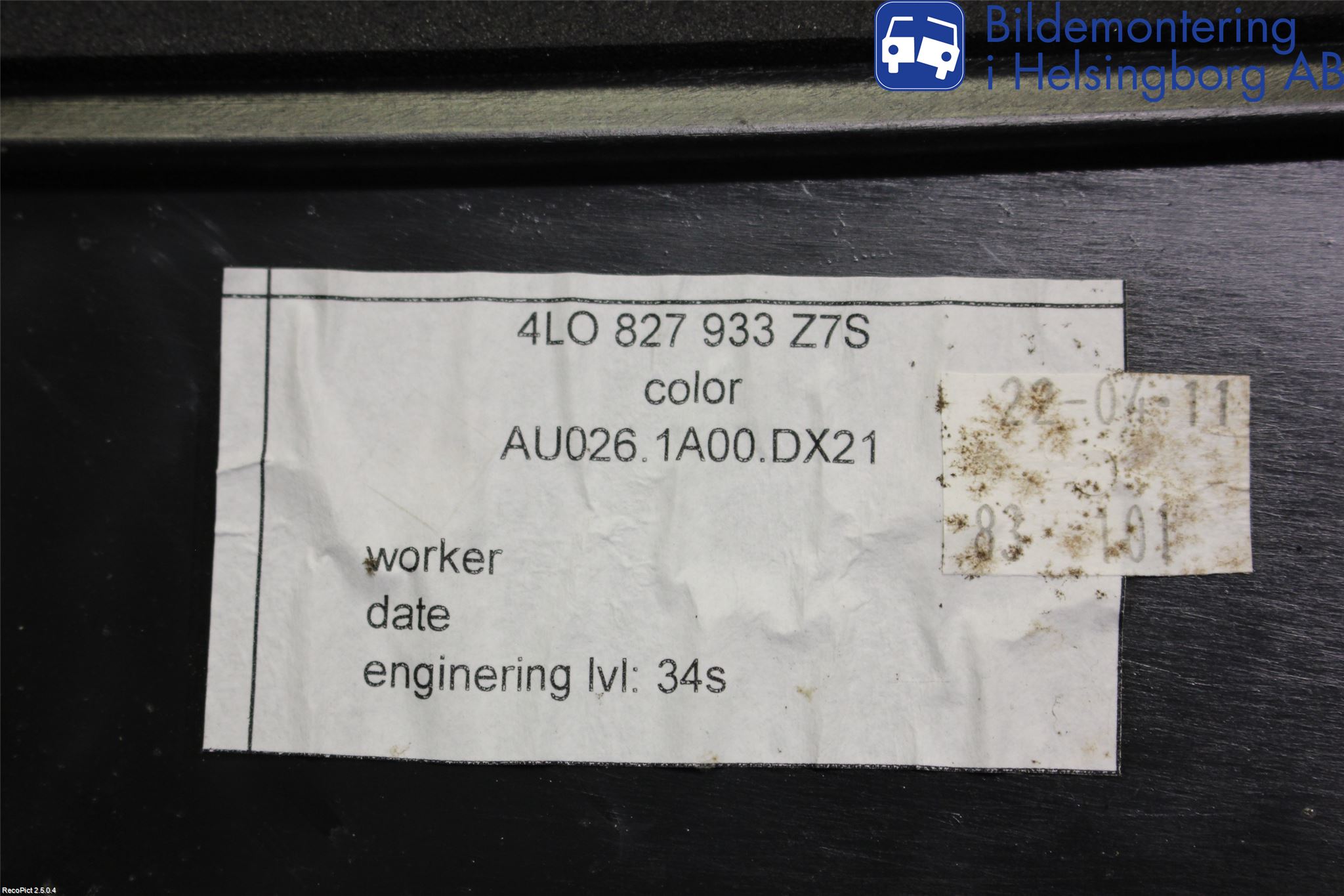 Audi Q7/SQ7 Spoiler Baklucka