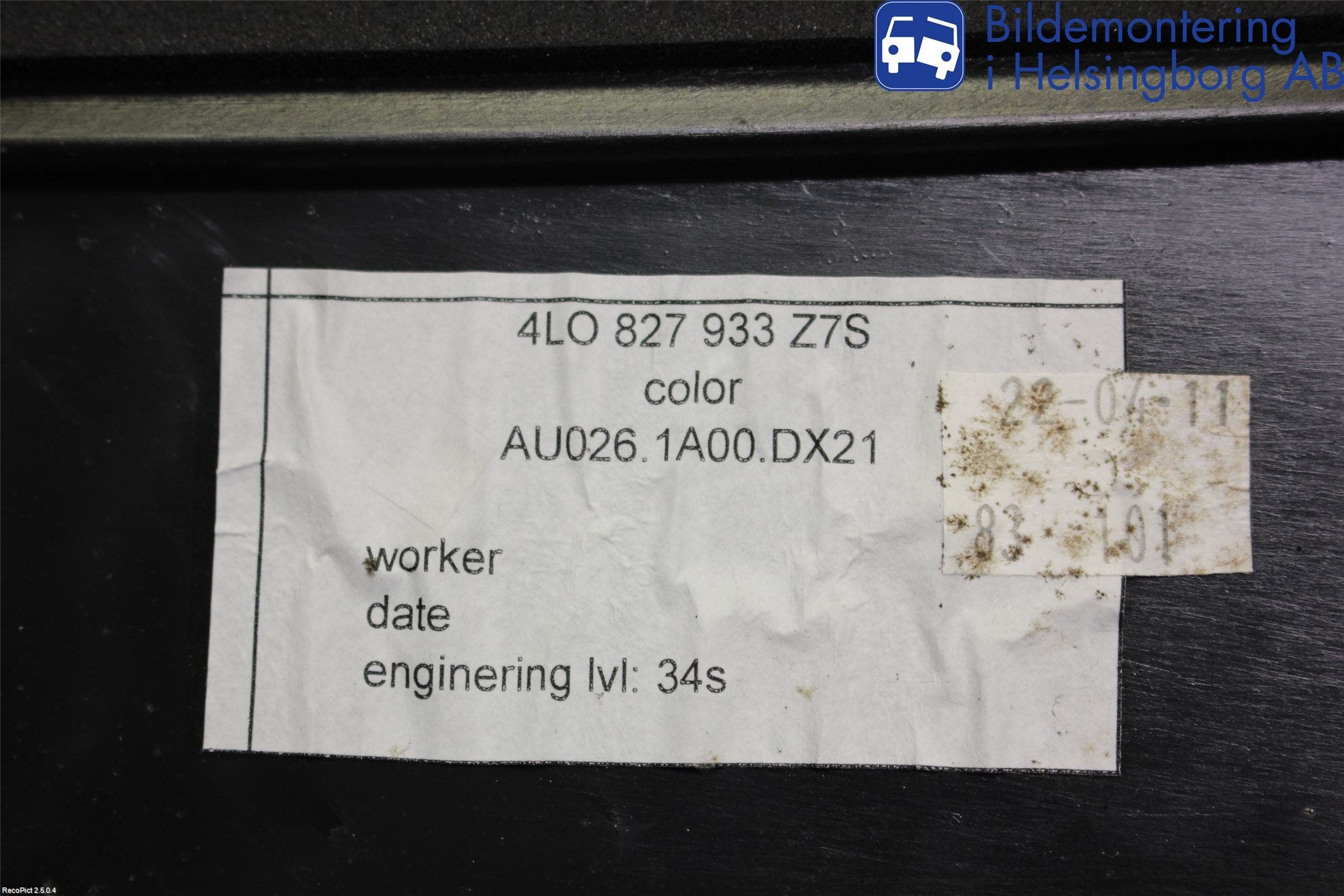 Audi Q7/SQ7 Spoiler Baklucka