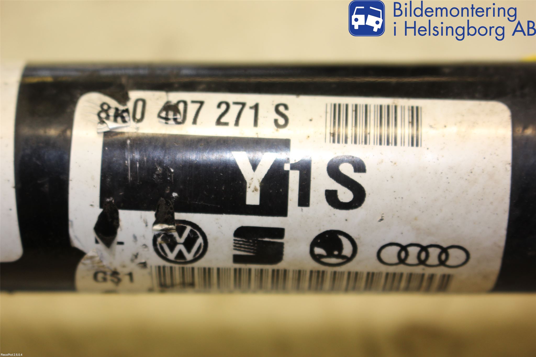 Audi A5 07-16 Drivaxel Fram Höger