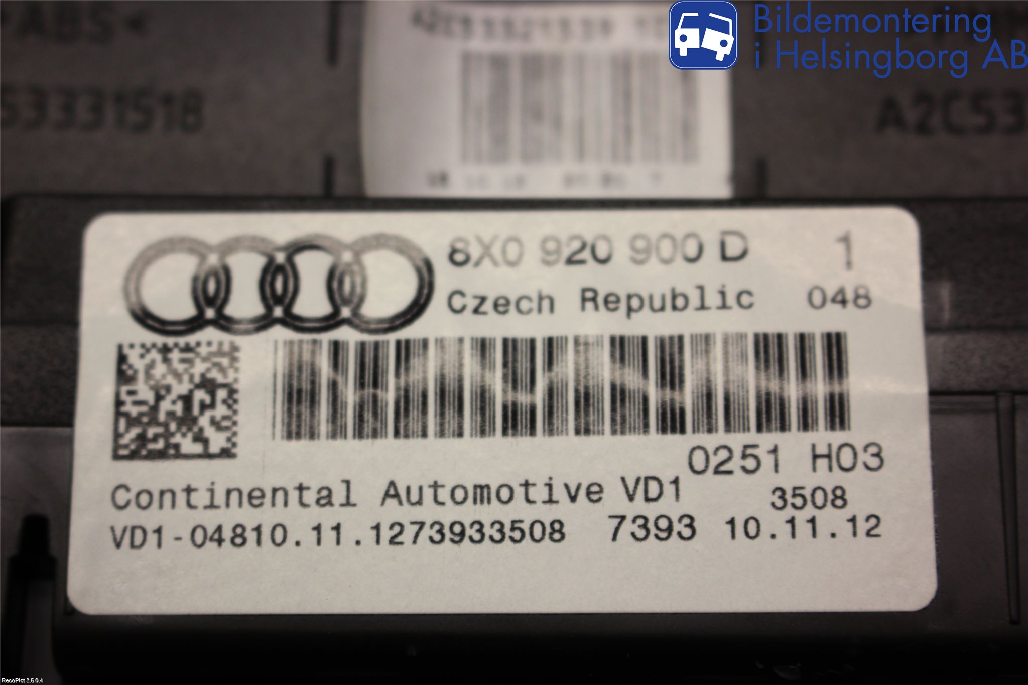 Audi A1/S1 11-18 Instrument Komb