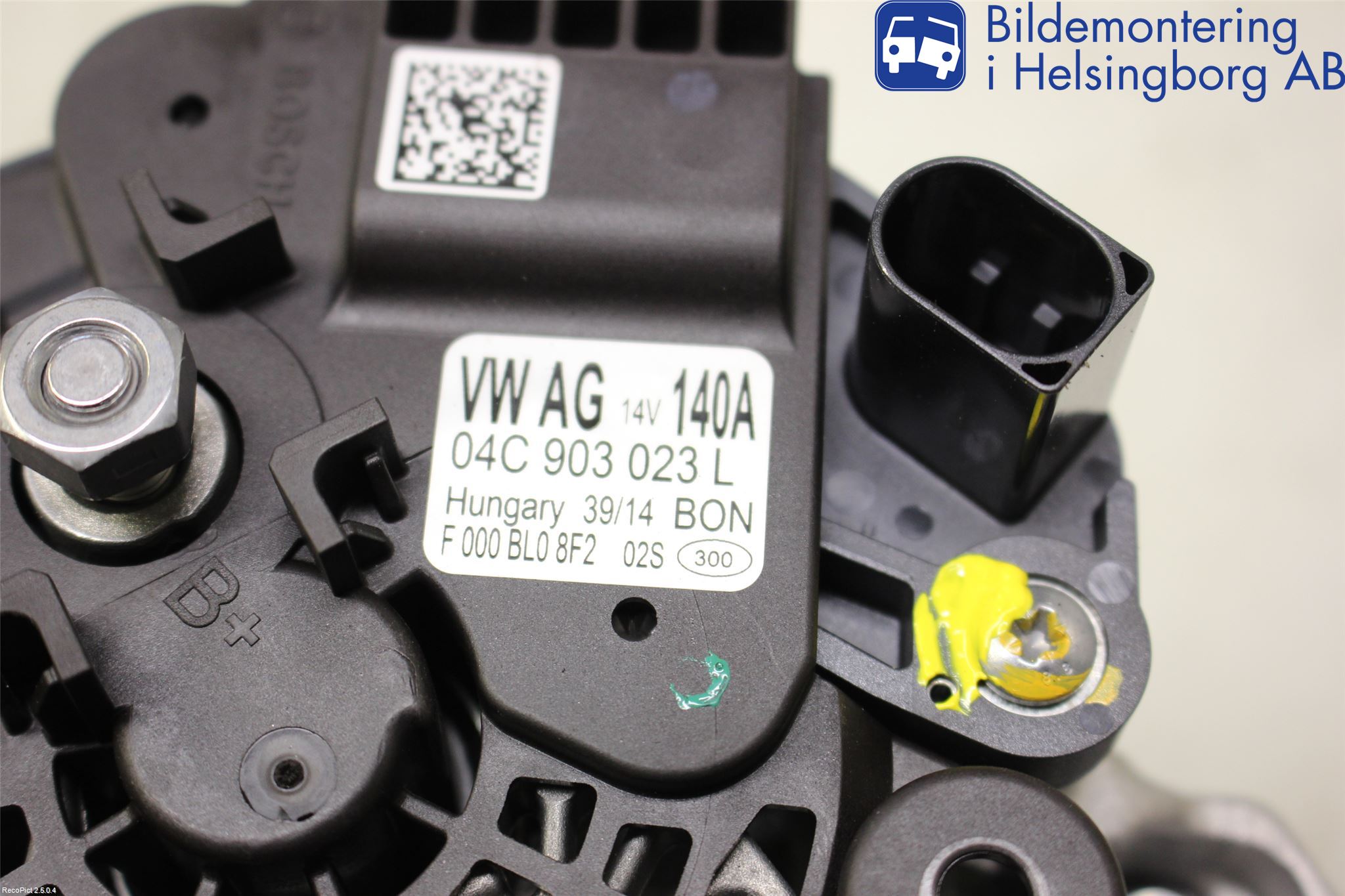 Volkswagen VW GOLF / E-GOLF VII 13-20 Generator