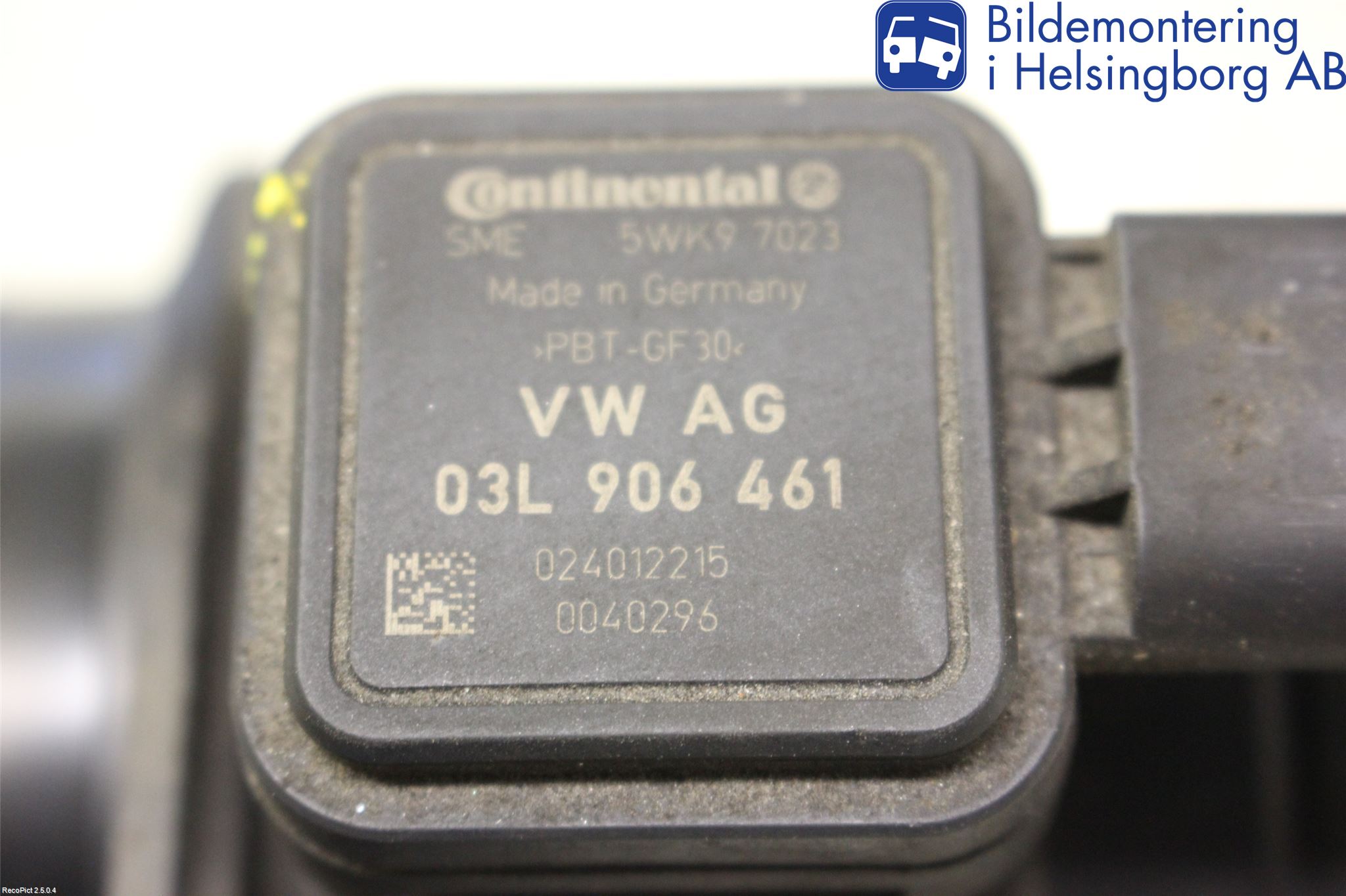 Volkswagen VW TOURAN 10-15 Injluftmassamätare