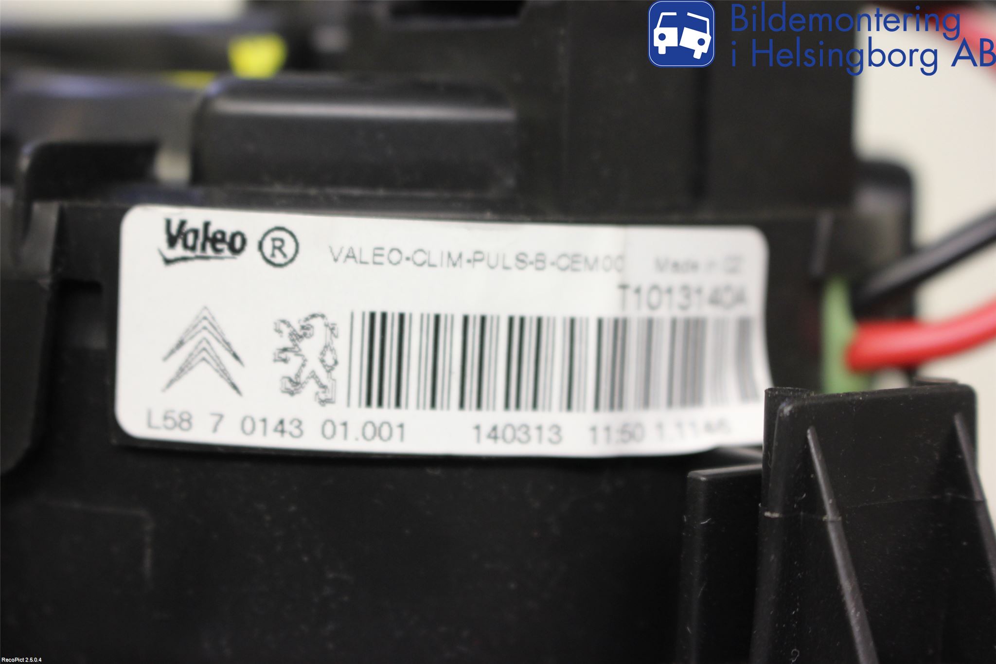 Peugeot 208 12-15 Värmefläkt