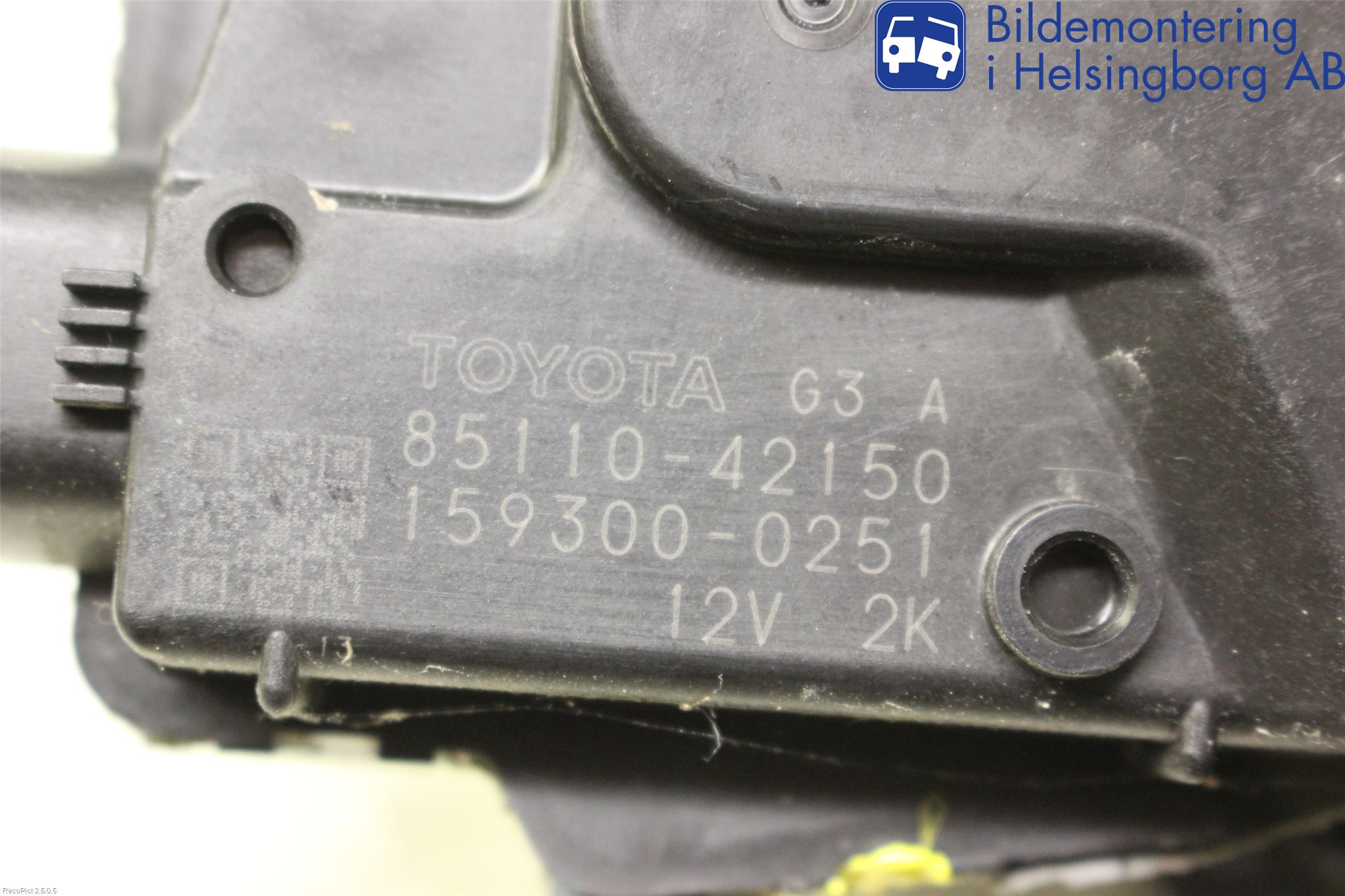 Toyota RAV 4 06-12 Torkarmotor Vindruta