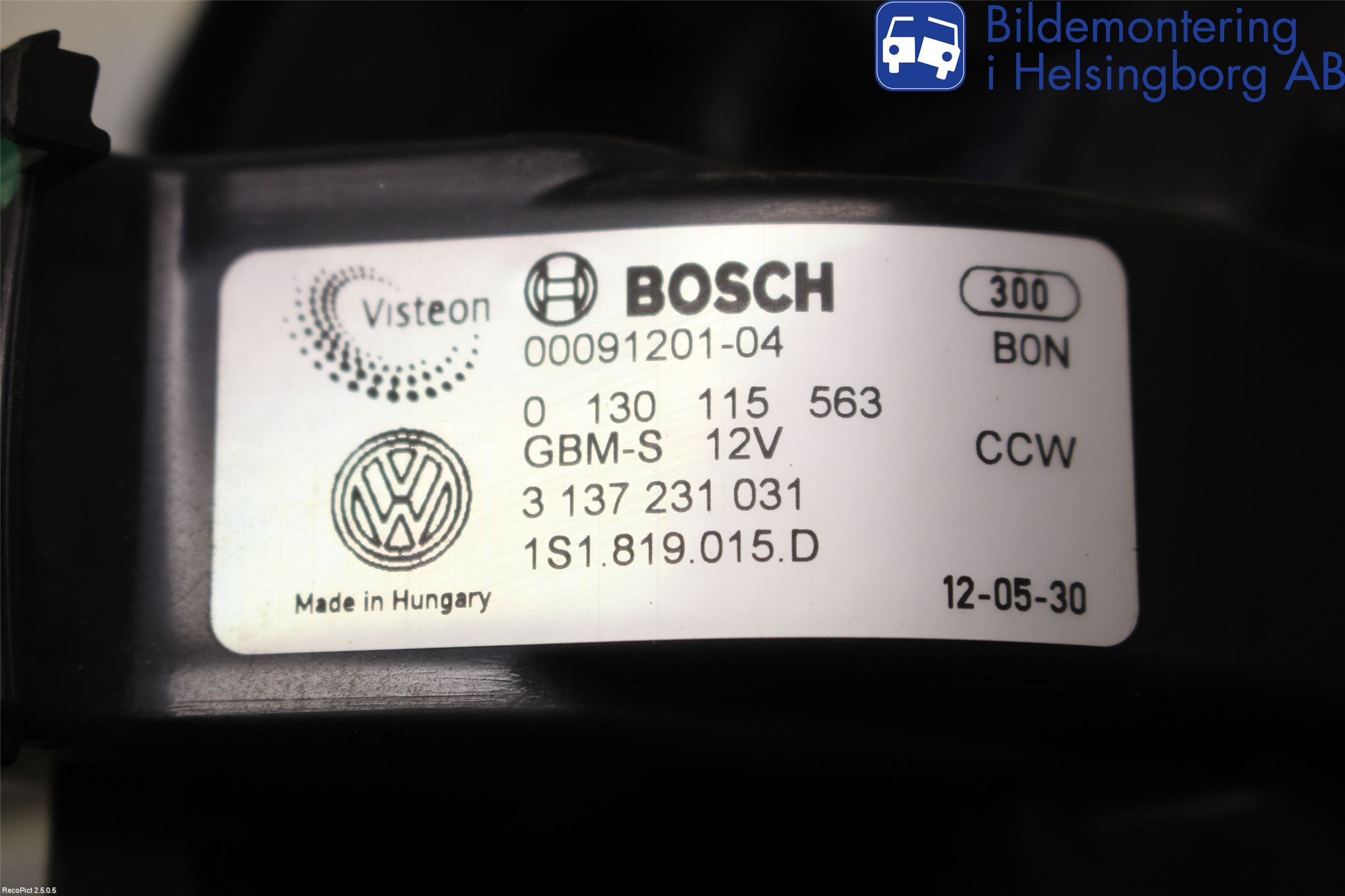 Skoda CITIGO / CITIGO E IV Värmefläkt