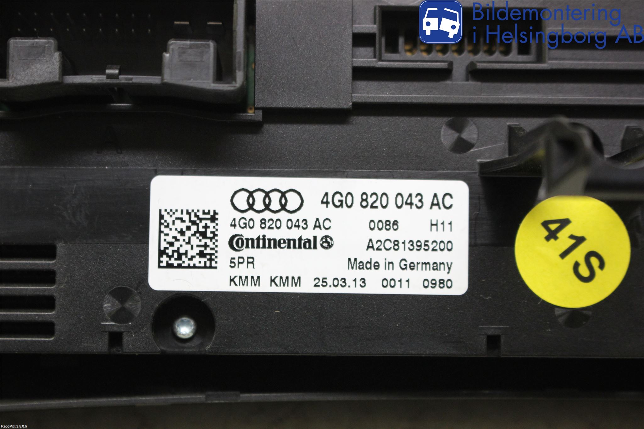 Audi A6/S6 4G 11-18 Ac Styrenhet Ac Manöveren