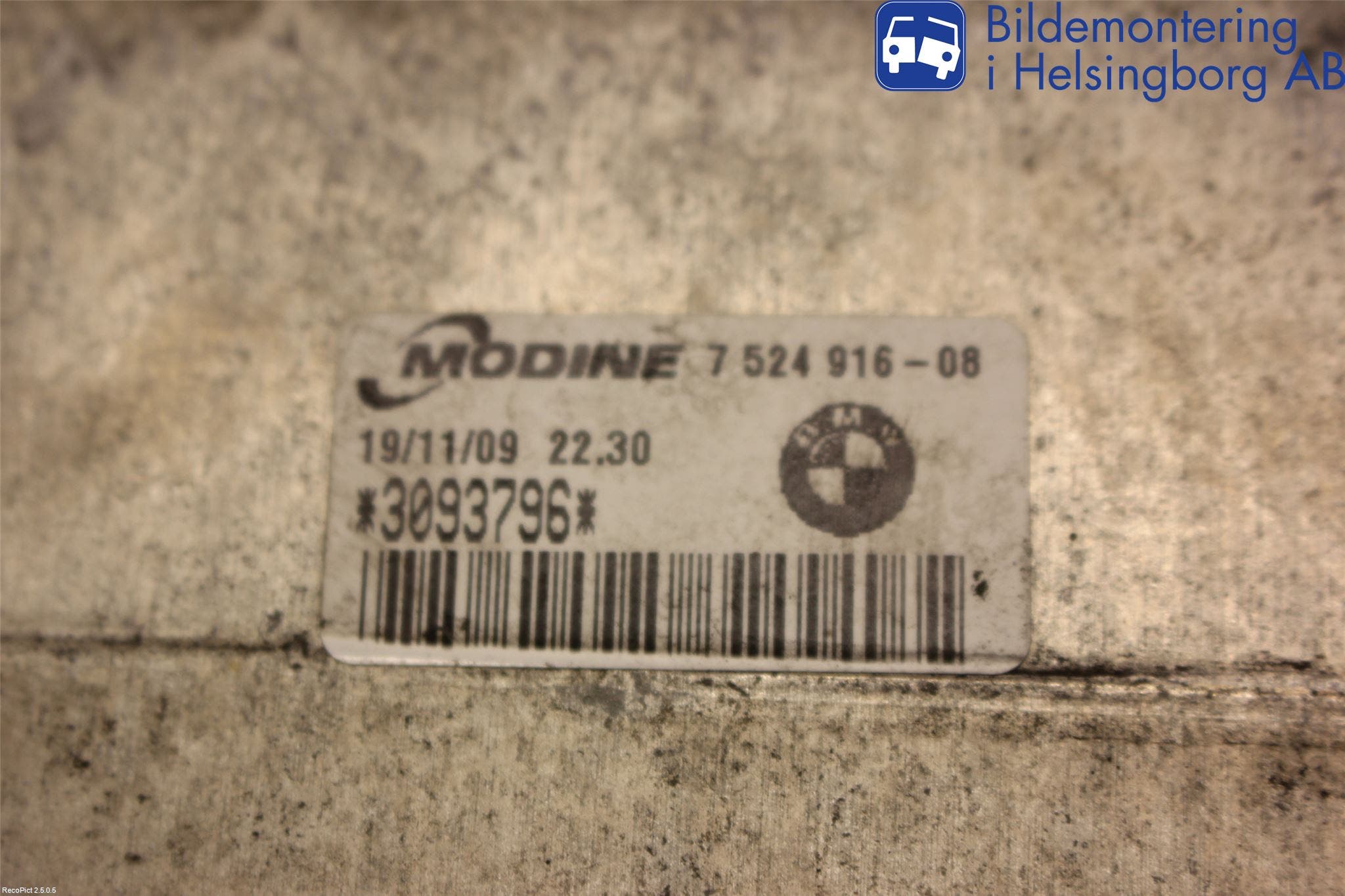 BMW 1 E87/81 5D/3D 03-11 Laddluft-Intercooler Kyl